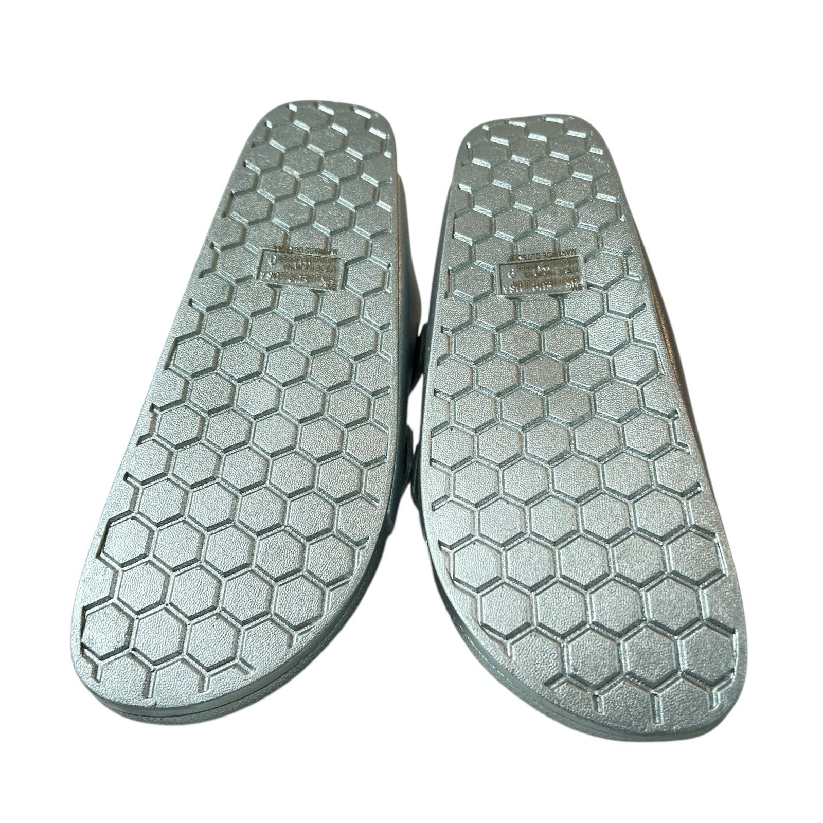 Mia Jasmine Silver Sandals Slides Womens