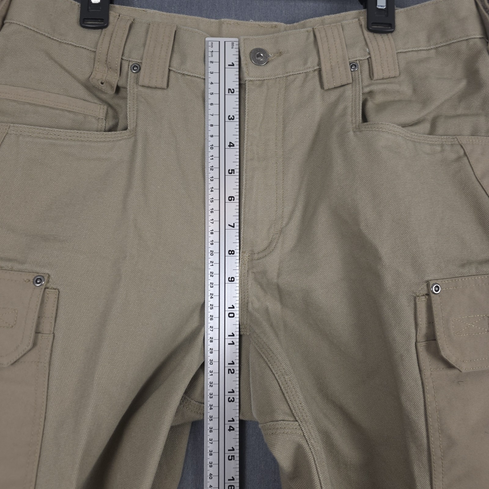 Duluth Ultimate Fire Hose Cargo Pants Mens 38×32 (Fits 35×29) Double Knee Work