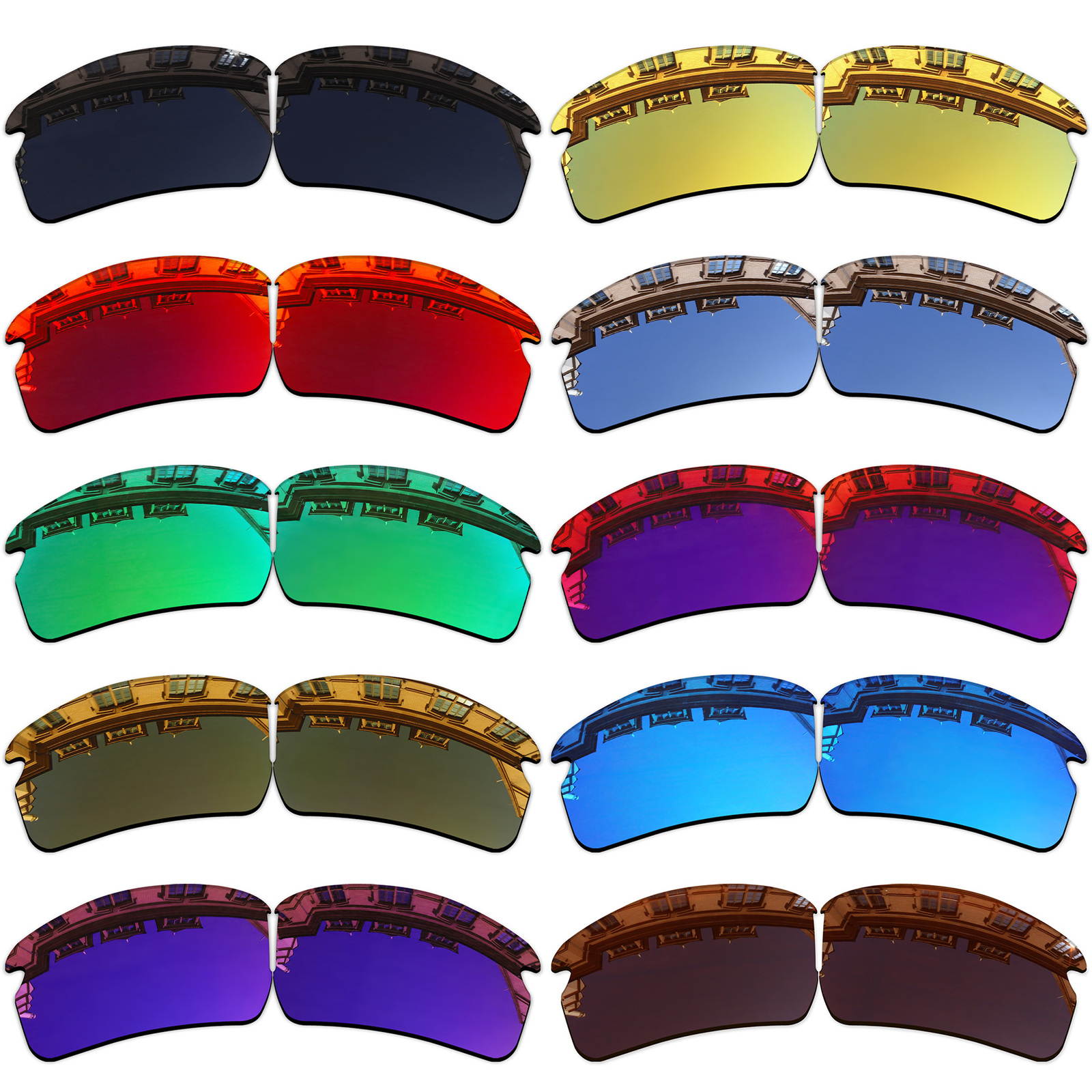 Vonxyz Polarized Replacement Lens for-Oakley Flak 2.0 AF (Asian Fit) OO9271-Opts