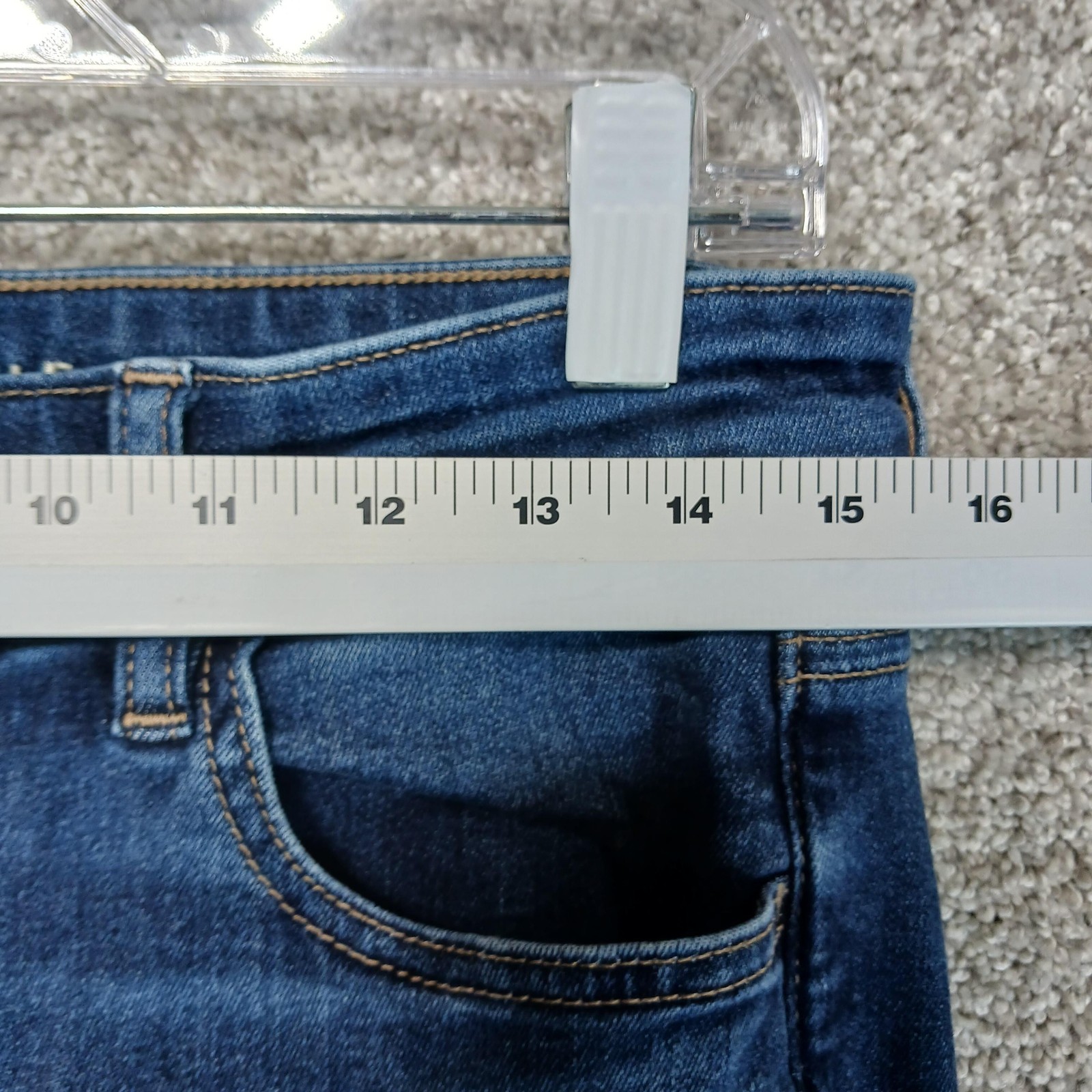 American Eagle Outfitters Jeans Womens 12 High Rise Jegging Blue Stretch Denim