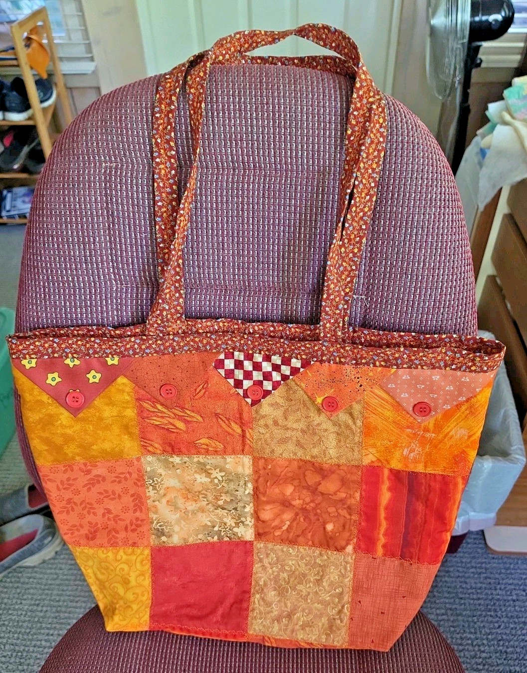 New Homemade Multipurpose Patchwork Tote – Gift Bag ~ Multipattern 14″ X 16″
