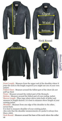 MEN’S GENUINE LEATHER JACKET | PREMIUM HANDMADE REAL LEATHER | BIKER | BOMBER 07