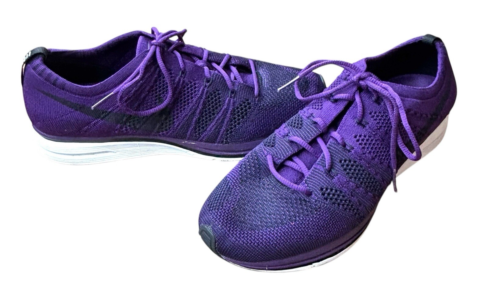 Nike Flyknit Trainer Night Purple And Black Men’s 8.5 Running Shoe