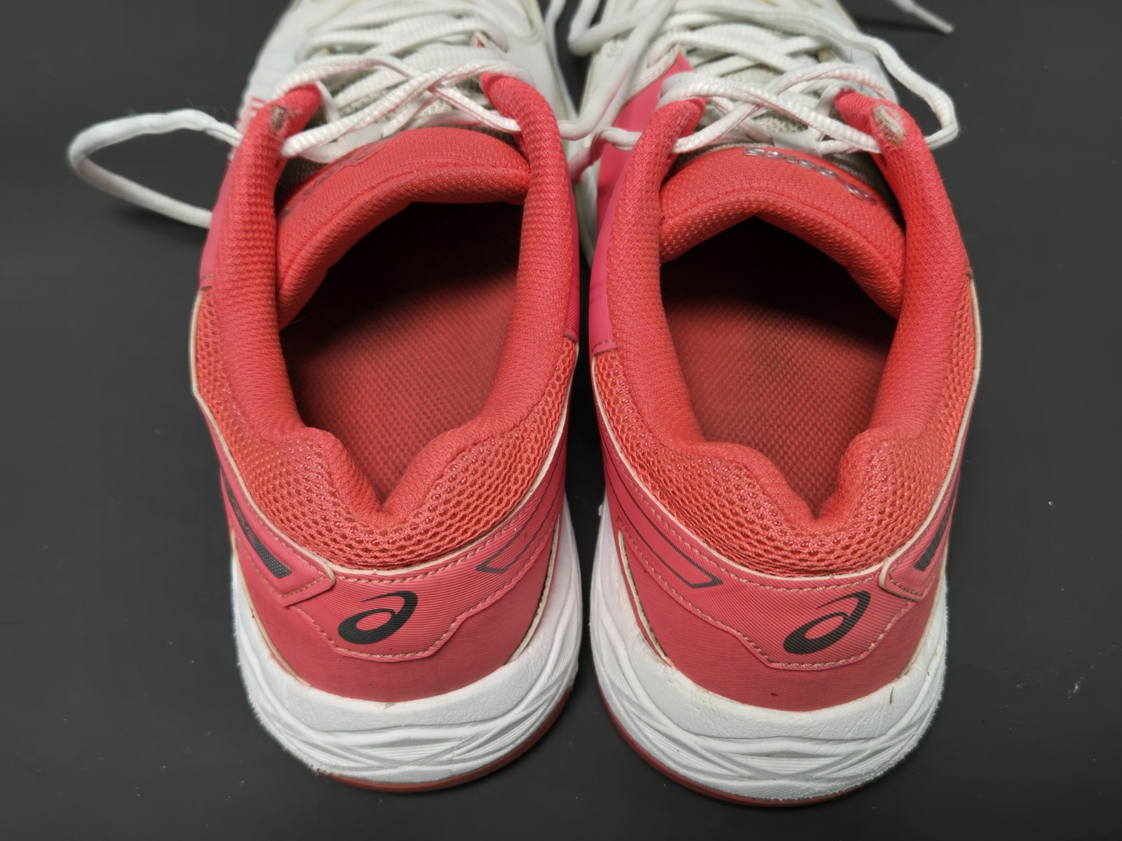 Asics Gel Game Womens Athletic Shoes E755Y Size 9.5 Coral Pink & White