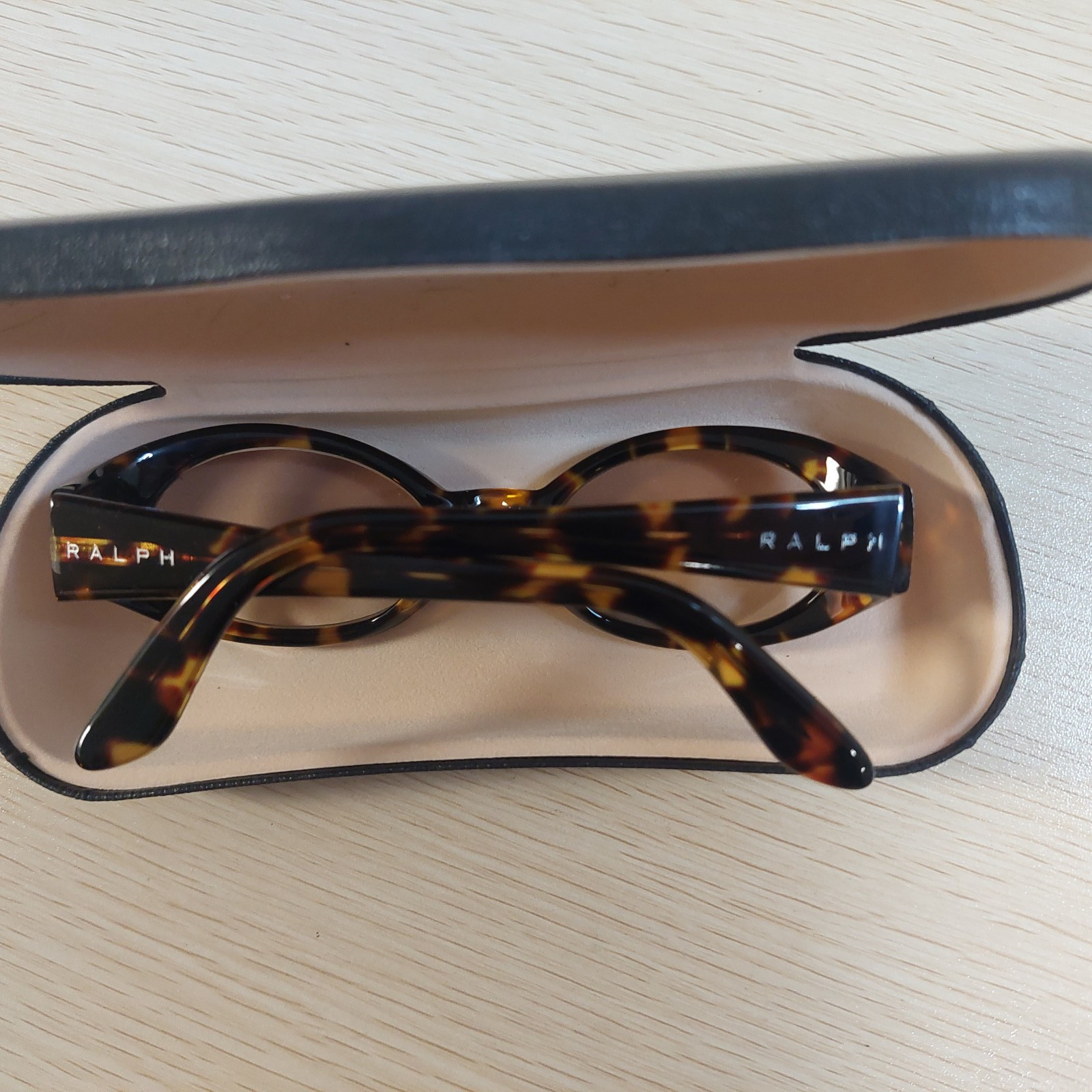 Vintage Ralph Lauren 941/S Tortoise Oval Sunglasses 90s Y2K Brown Lens 48-19mm
