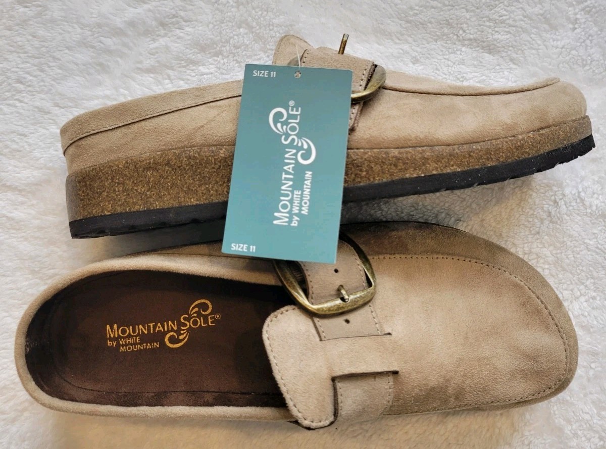 White Mountain Sole Women’s Clog size 11 sand color tan