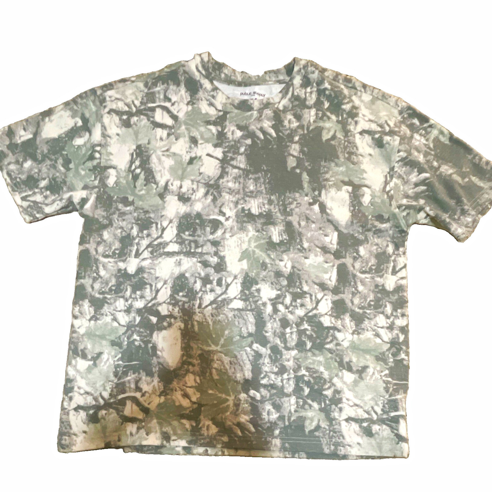 Public Supply Men’s Camouflage Crew Neck Short Sleeve Cotton Jersey T-Shirt M