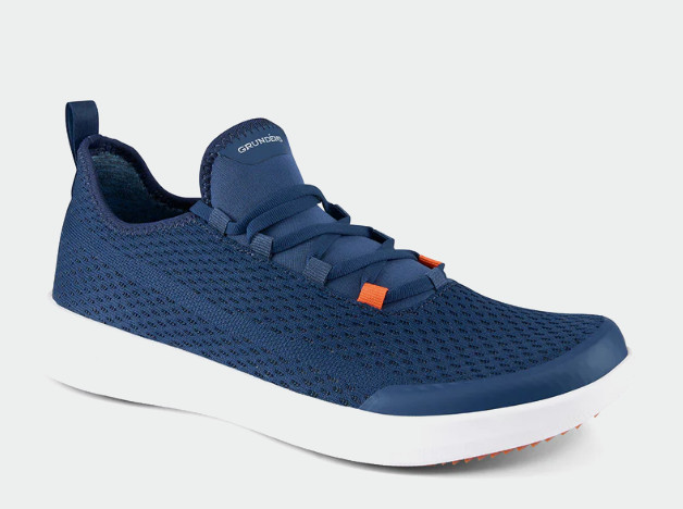 Grunden’s Men’s CROSSCURRENT BOAT SHOE Navy & Gray