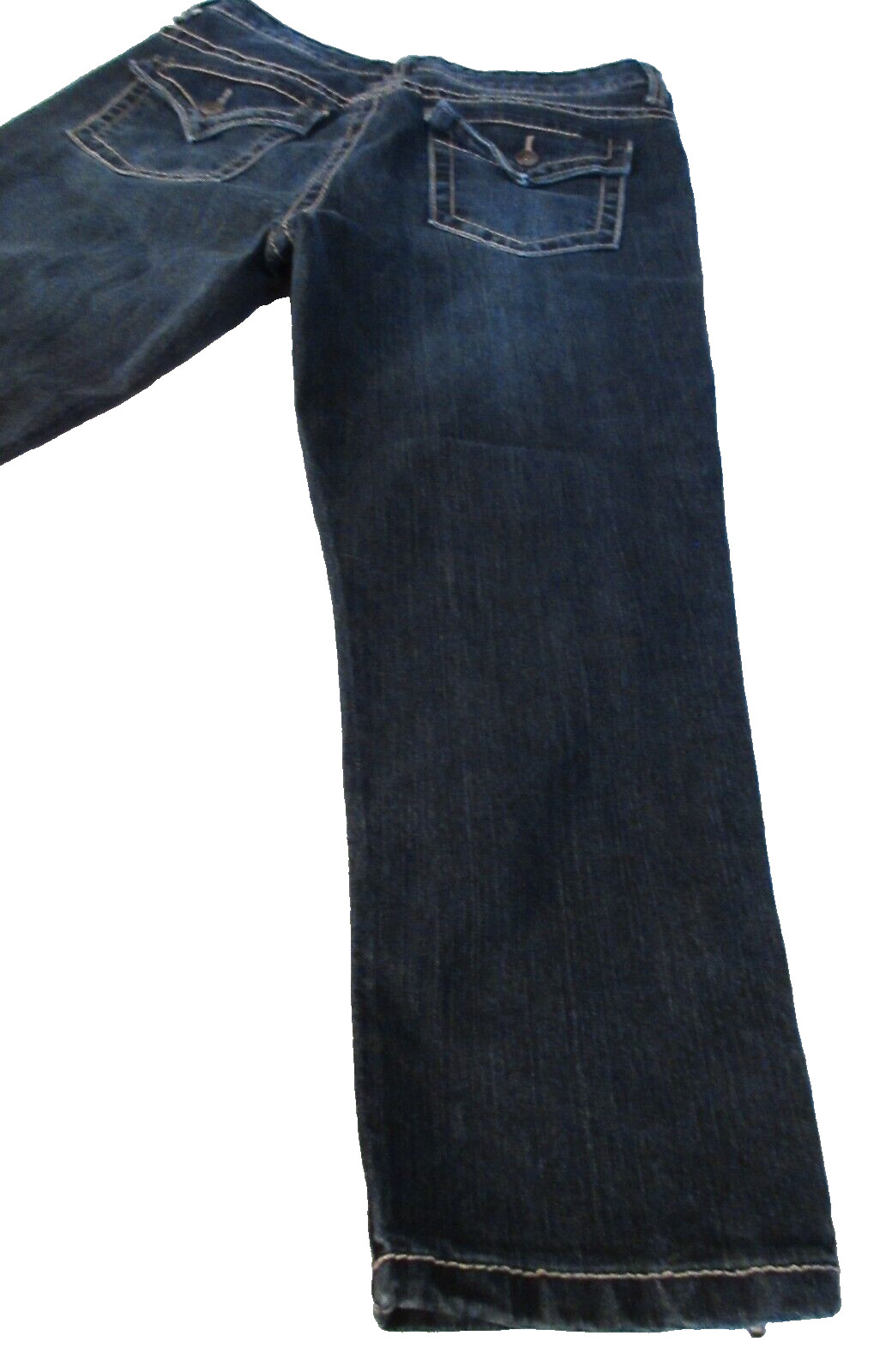 Nine West Date Night Capri Jeans Size 12 Ankle Zip Mid Rise W-33 R-10 L-23 1/2