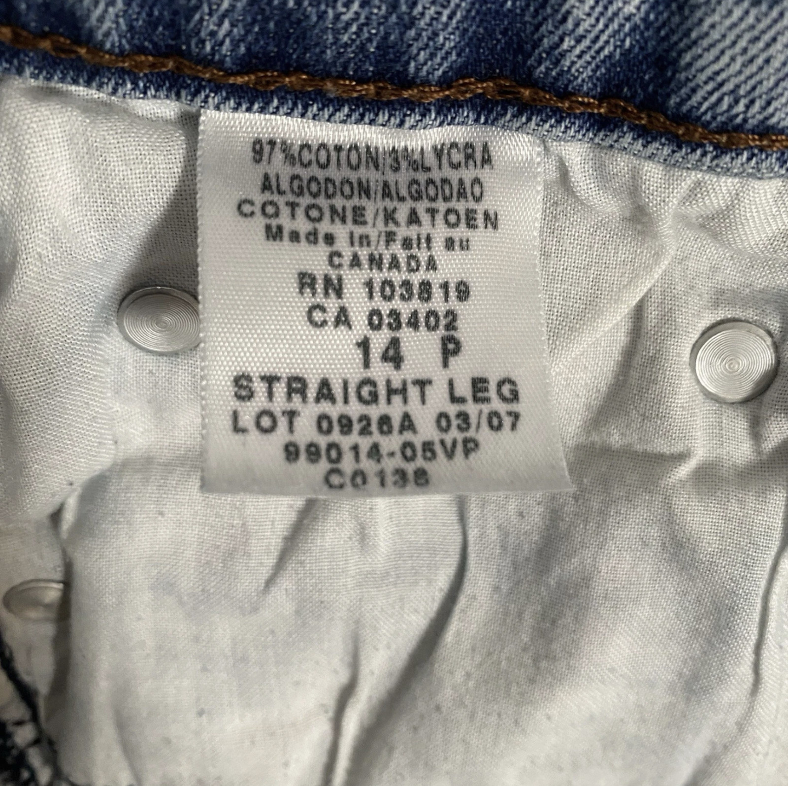 Harley Davidson Jeans Womens 14P Blue Straight Leg Mid Rise Medium Wash Denim