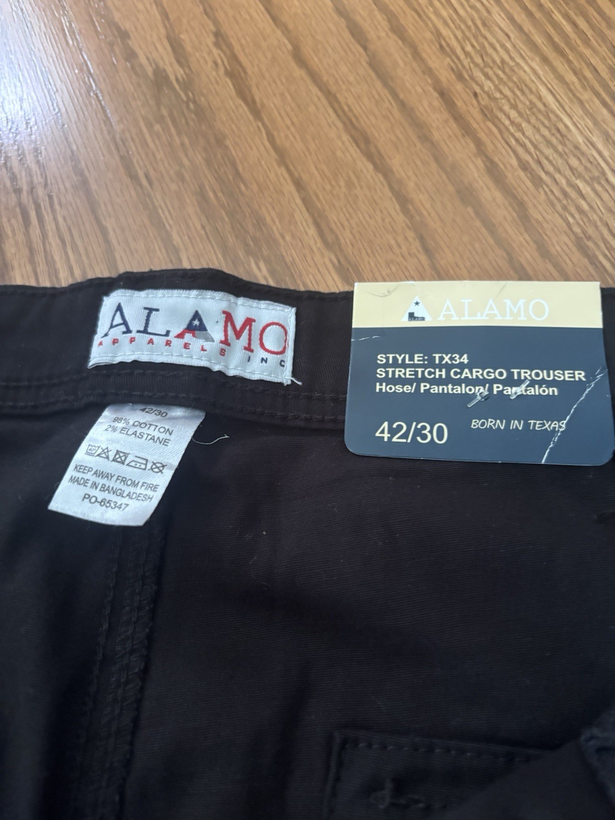 Alamo Casual Cargo Pants Men – Stretchable and Comfortable NWT 42W/30L