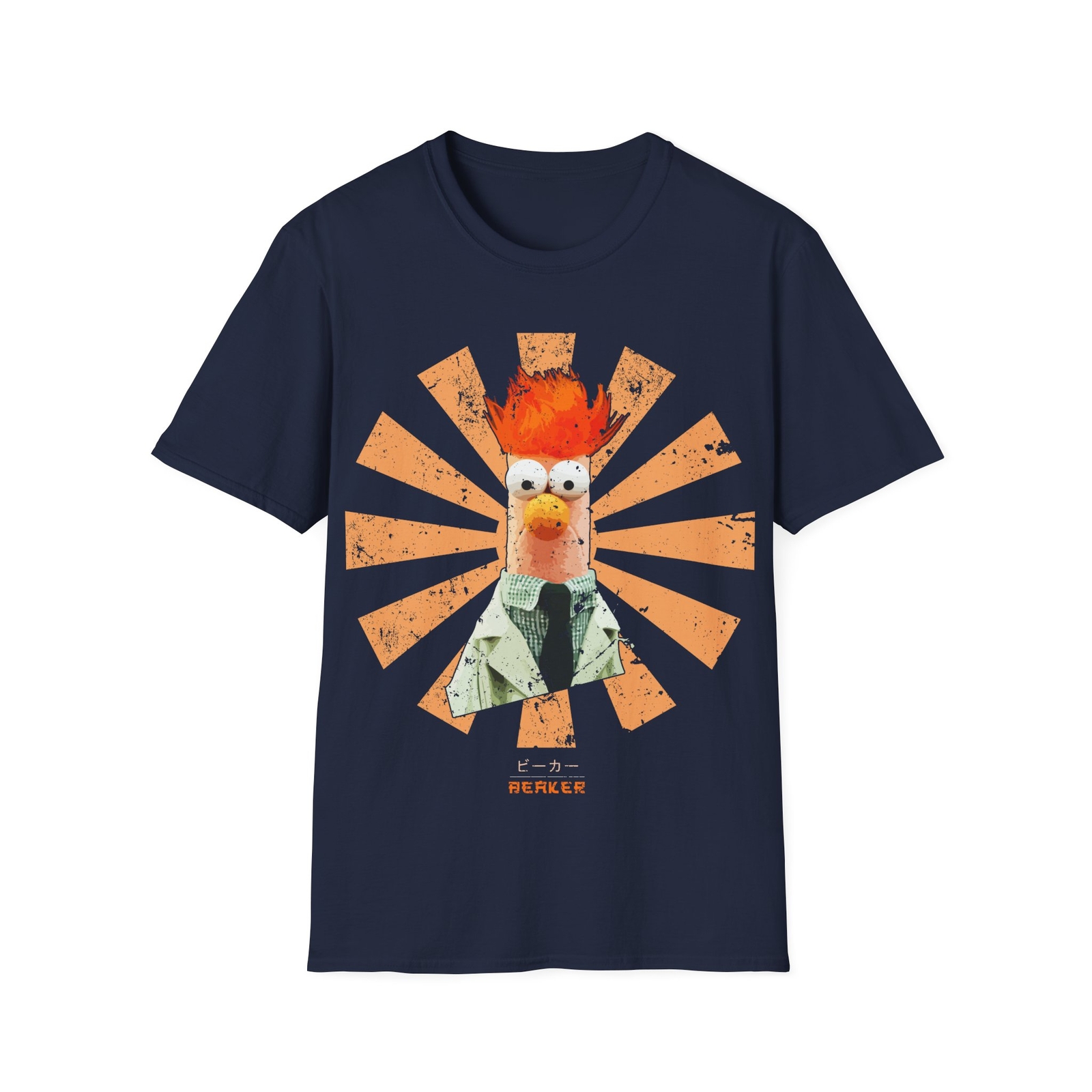 Beaker Retro Japanese Muppets Men’s Fitted Short Sleeve Tee