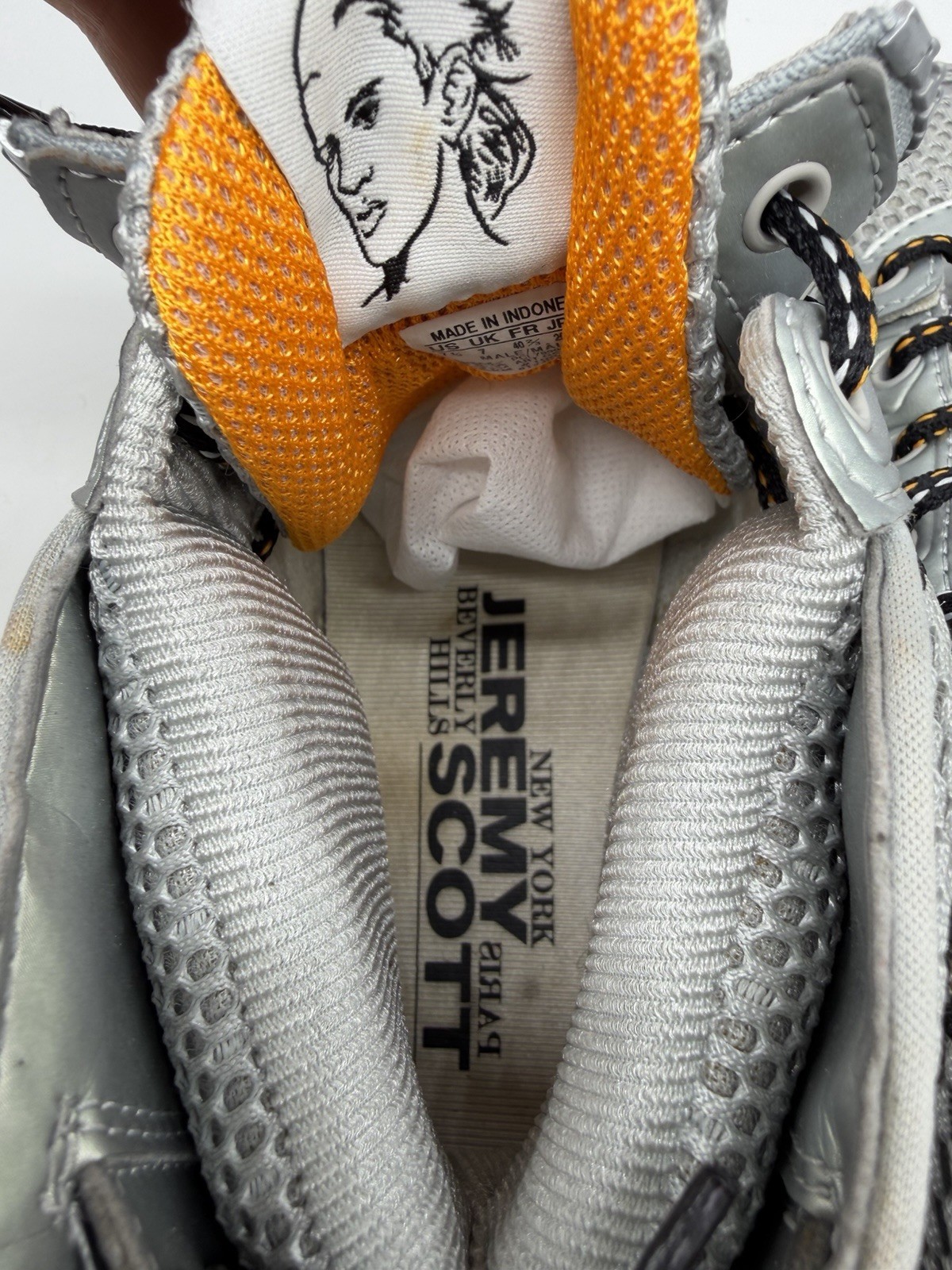 Adidas Jeremy Scott JS Wings 2.0 Metallic Silver Orange G61109 Men’s Size 7.5