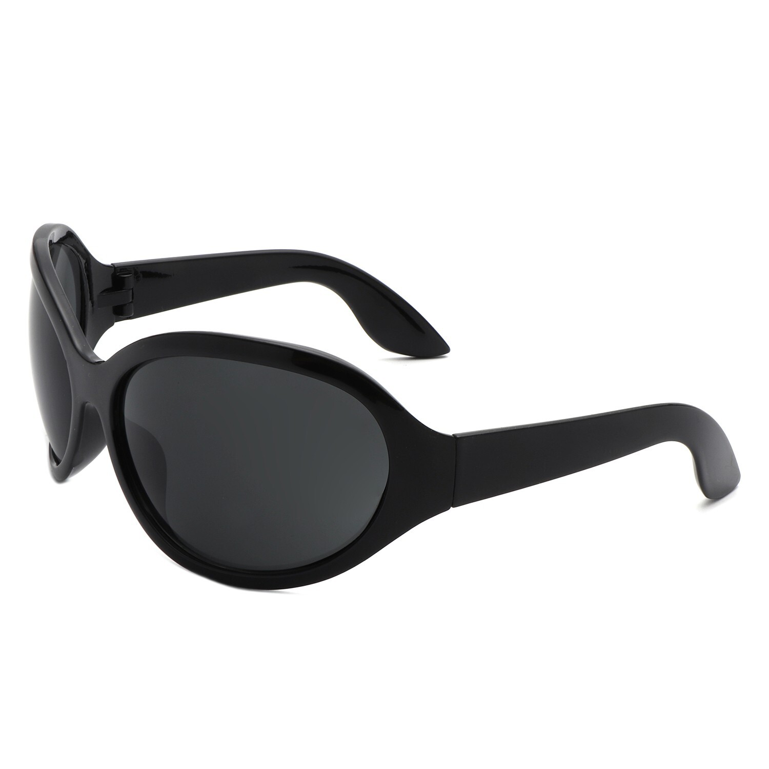 Oversized Round Women’s Sunglasses – Fashion Curved Large UV Protection Eyewear