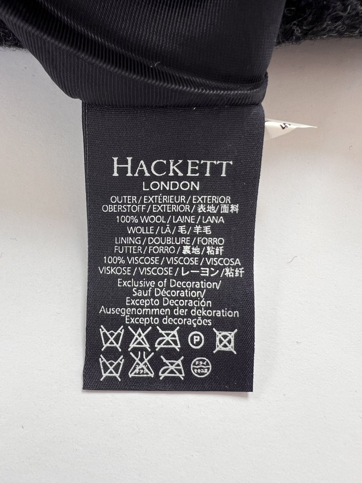 Hackett Checked 100% Wool Tweed Waistcoat With College Stripe RRP £250 Size 38″
