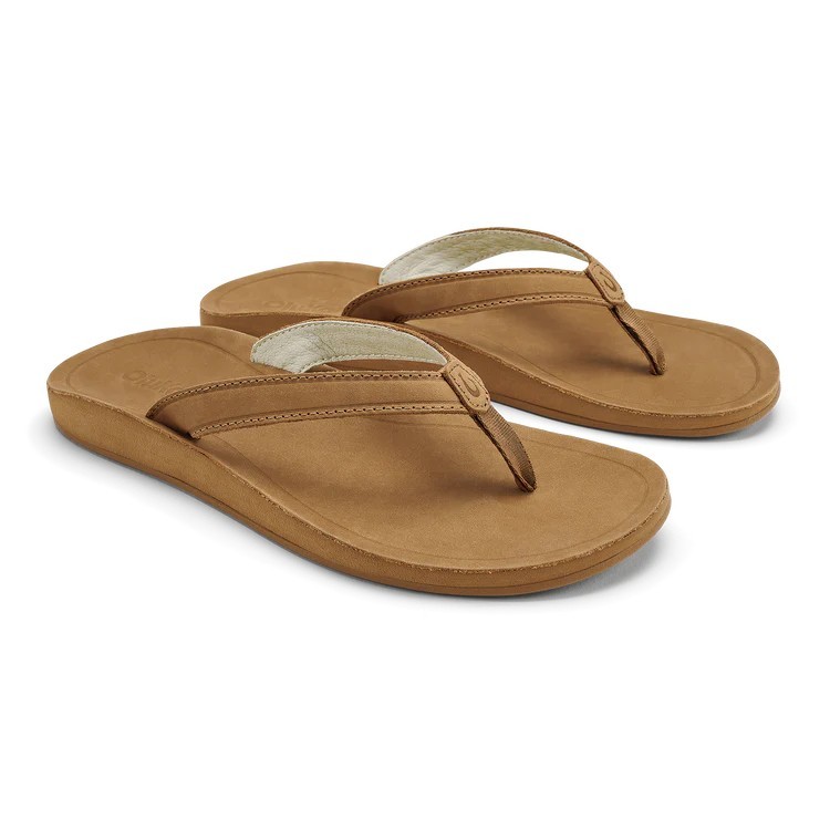 👸OLUKAI Southshore Women’s Everyday Leather Sandals, Compression Molded Footbed