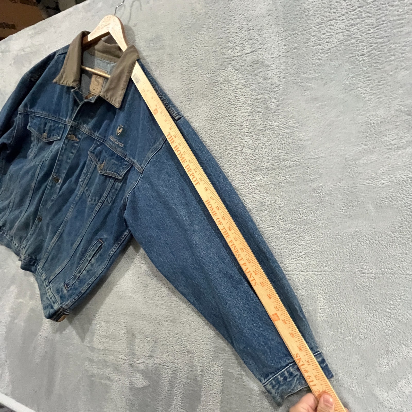 Vintage Denim jacket Gear for Sports XL Embroidered 90s Cowboy Southwestern Y2K