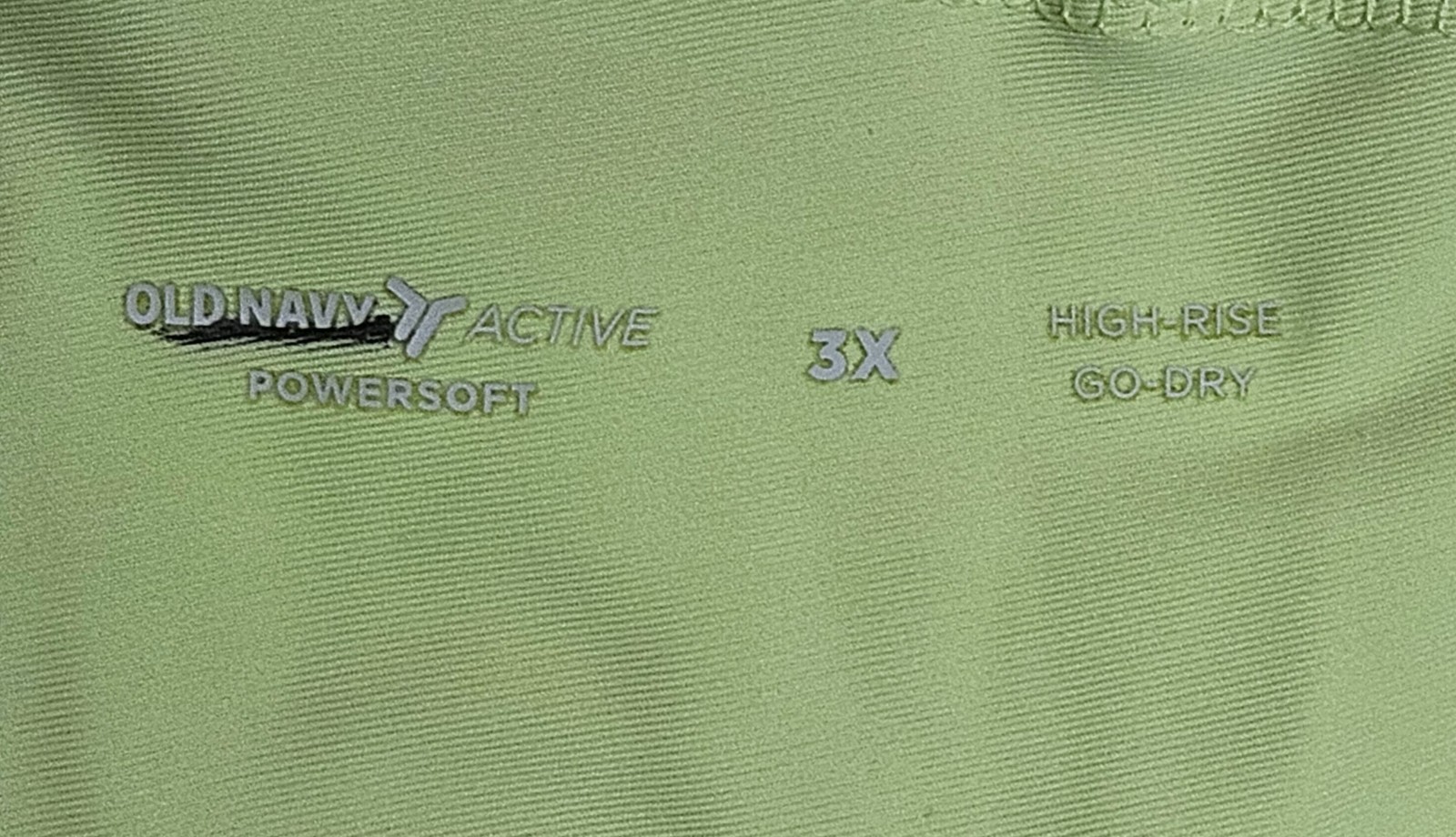 Old Navy Women Plus Active Shorts Lime 3.5″ Inseam Powersoft Go-Dry High-Rise 3X