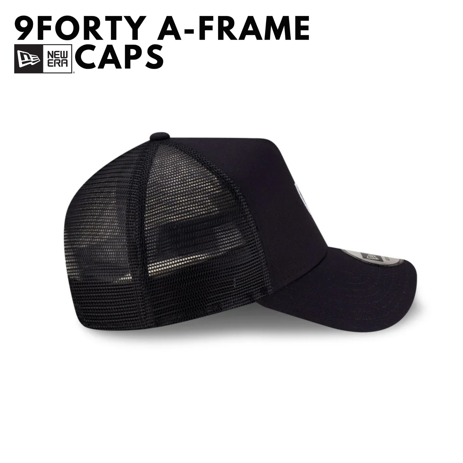 Four Seasons Hotel Embroidered 9FORTY Trucker Hat Black Mesh Snapback Cap
