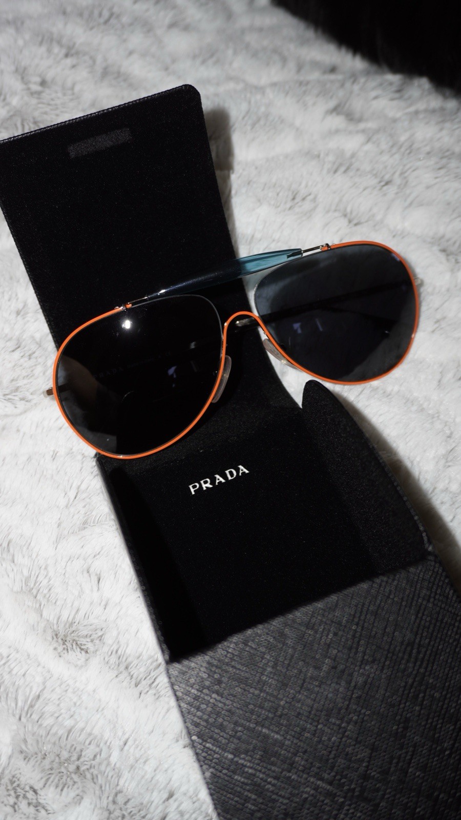 PRADA SPR 56S Men’s Aviator Sunglasses Silver/Gray Metal Tinted 140mm