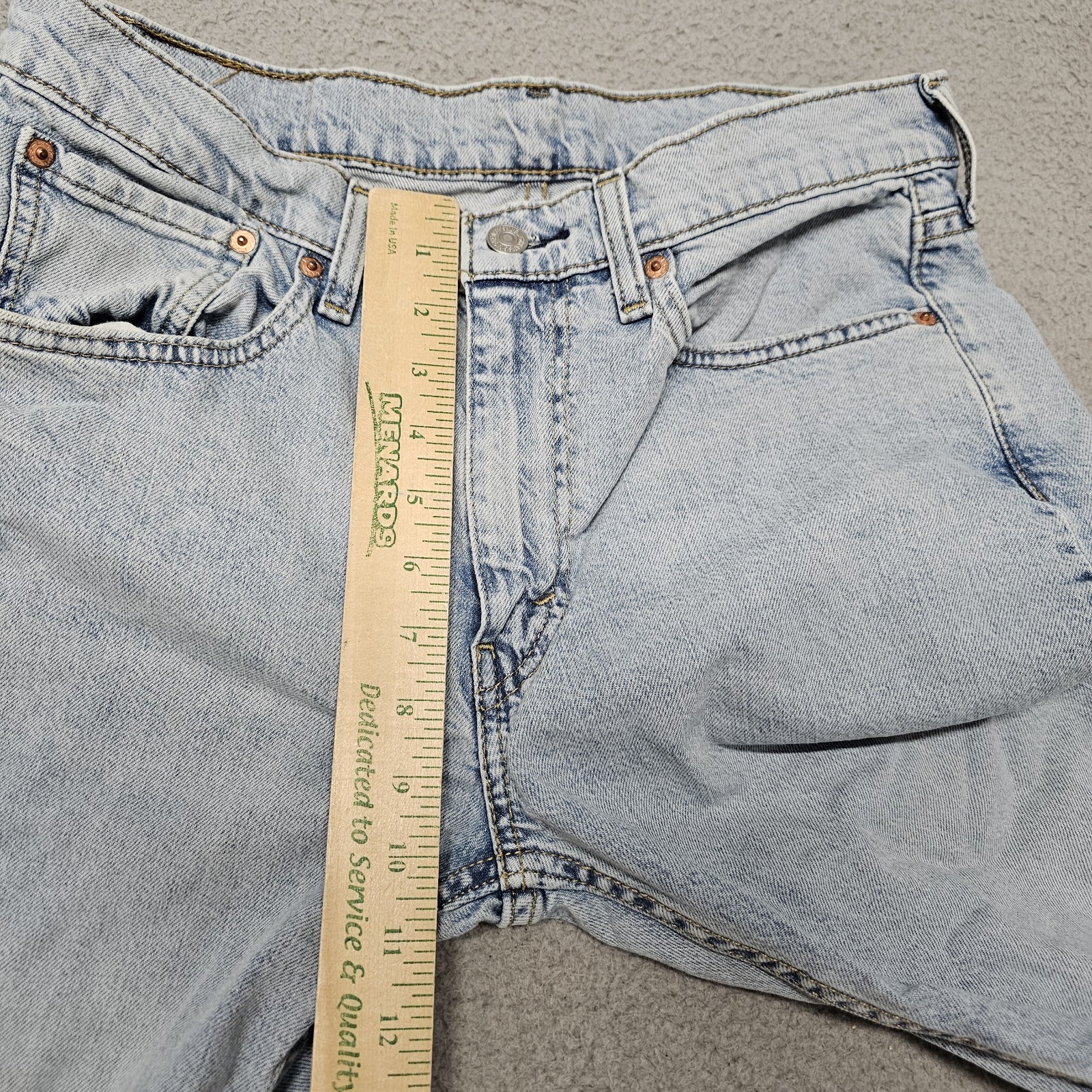 Levi’s 527 Slim Bootcut Jeans Men 32×34 (Fits 32X32) Stretch Light Blue Wash