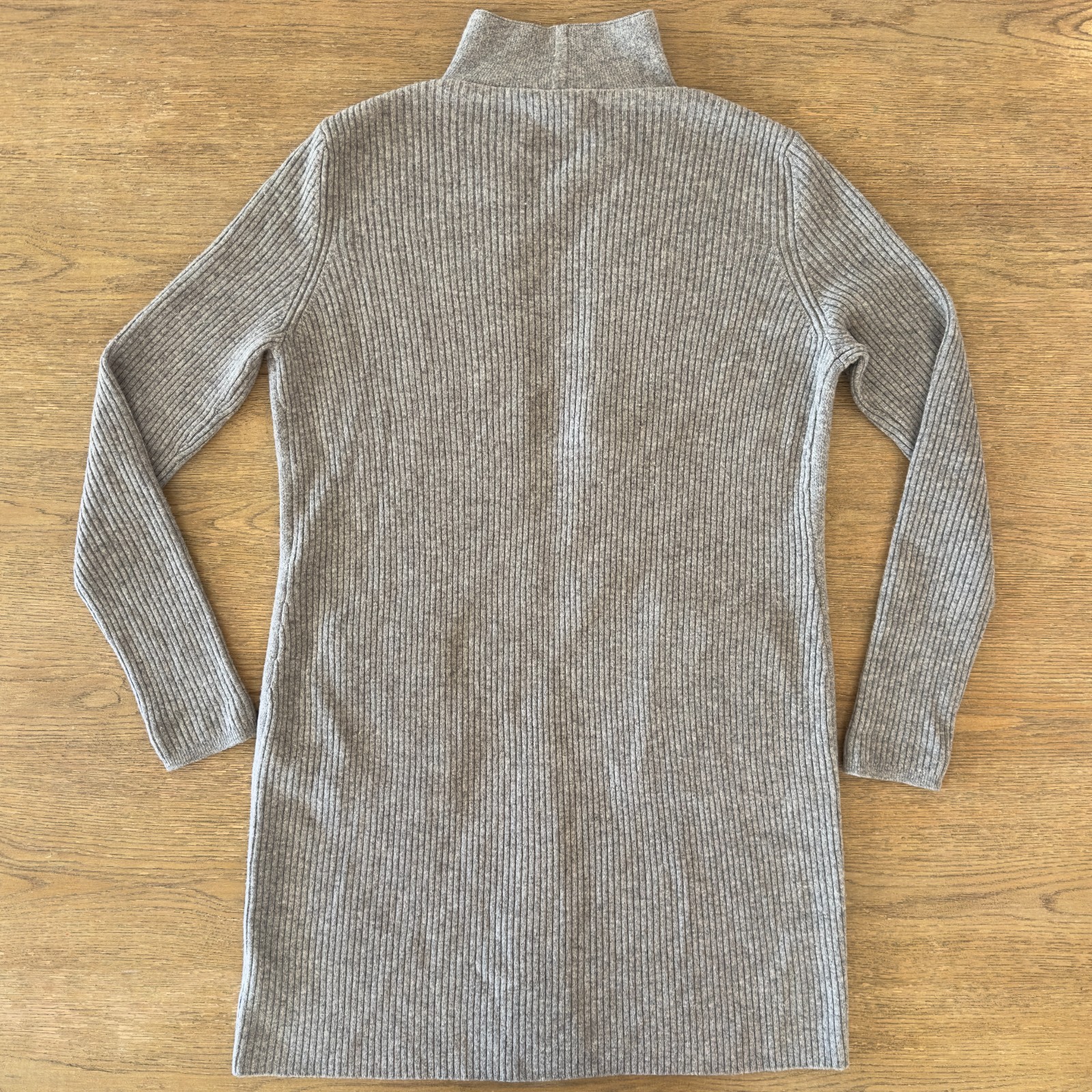 ADRIENNE VITTADINI Women’s 100% 2-Ply Cashmere Coat Open Cardigan-Grey-Sz XS