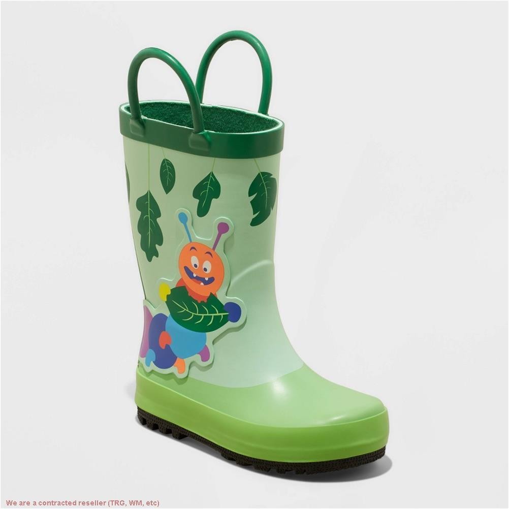 Toddler Girls’ Kesi Rain Boots – Cat & Jack Green 10T *SEE DEAL!!!*