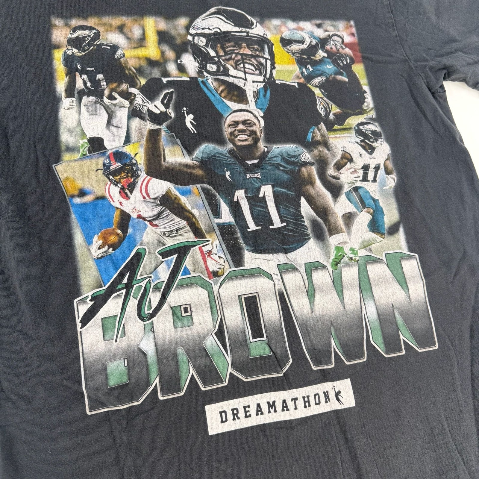 0704 Large A.J. Brown Philadelphia Eagles Dreamathon Graphic T-Shirt