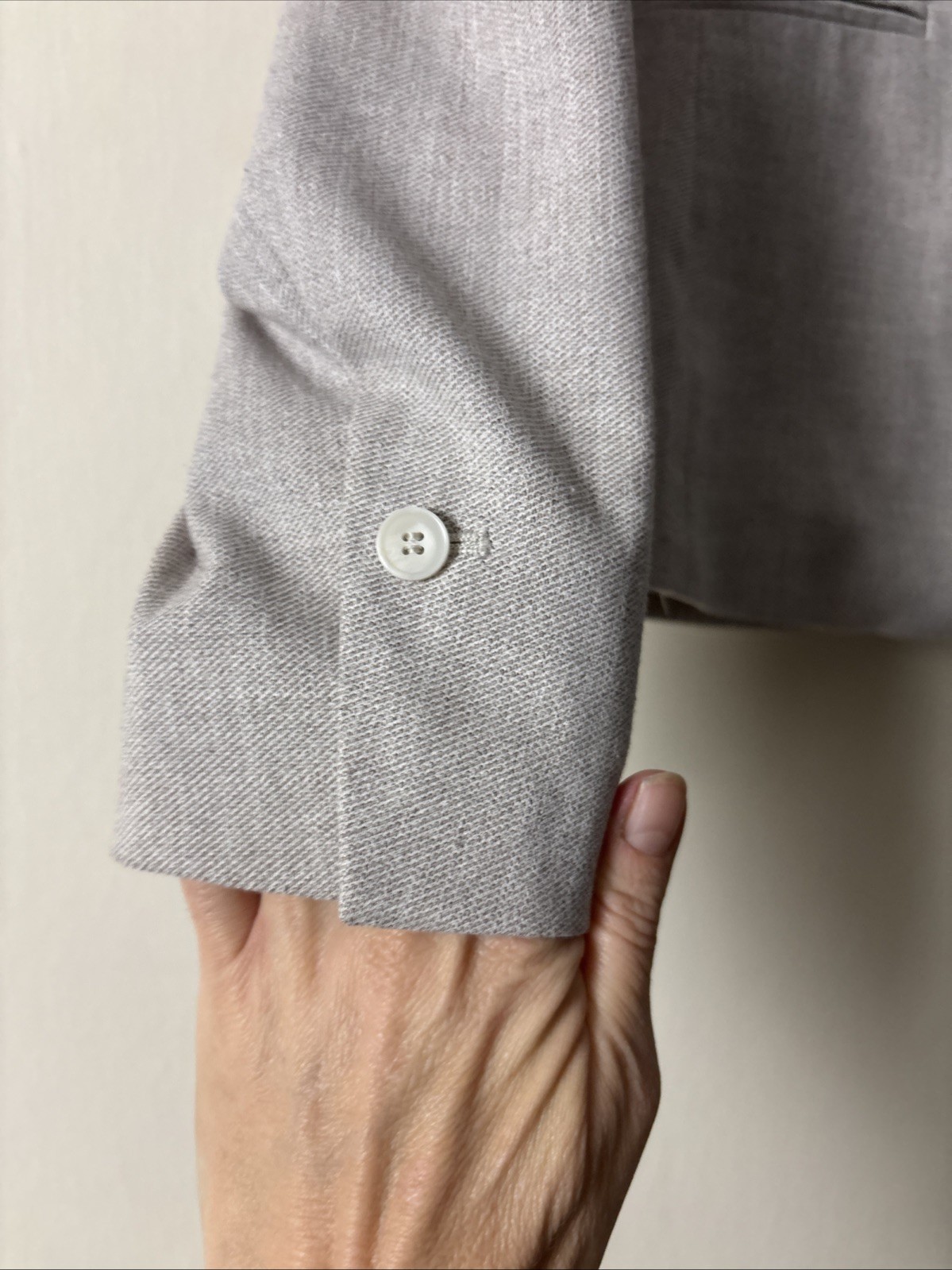 H&M Beige Fitted Jacket Size UK 16