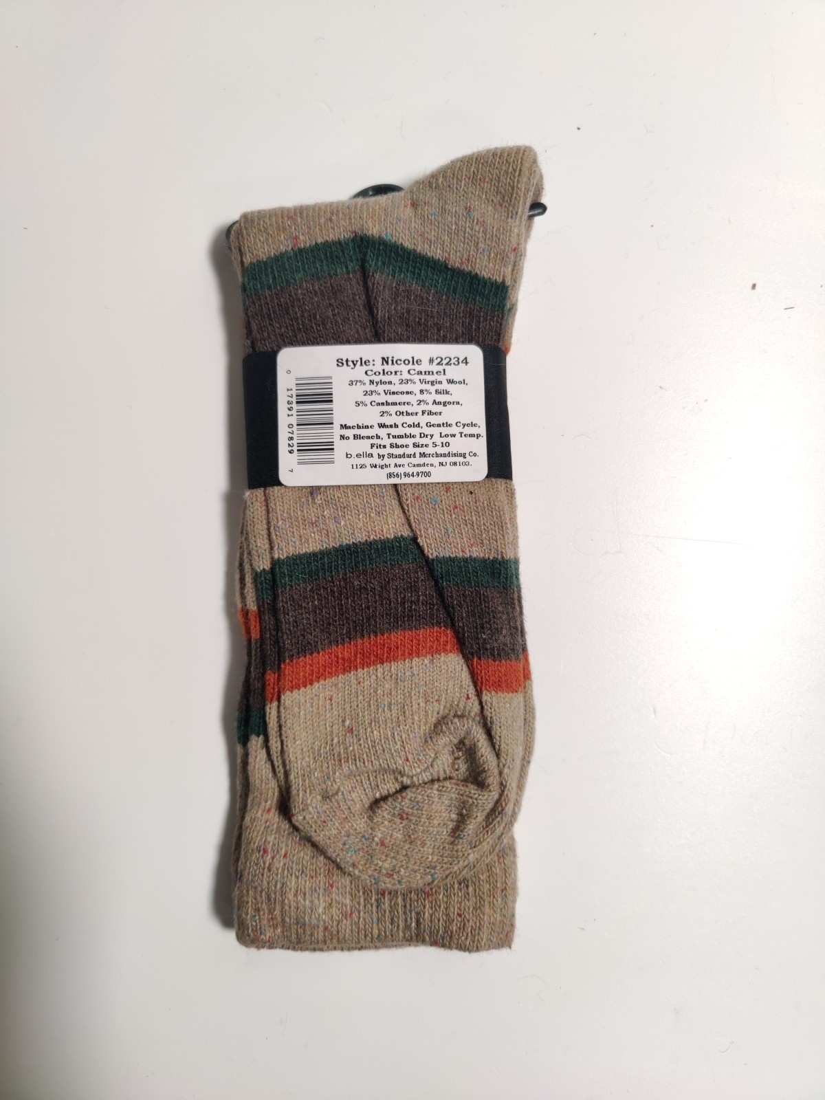 b.ella – Woman’s socks -multi color – Cashmere blend – Made in USA **G9**