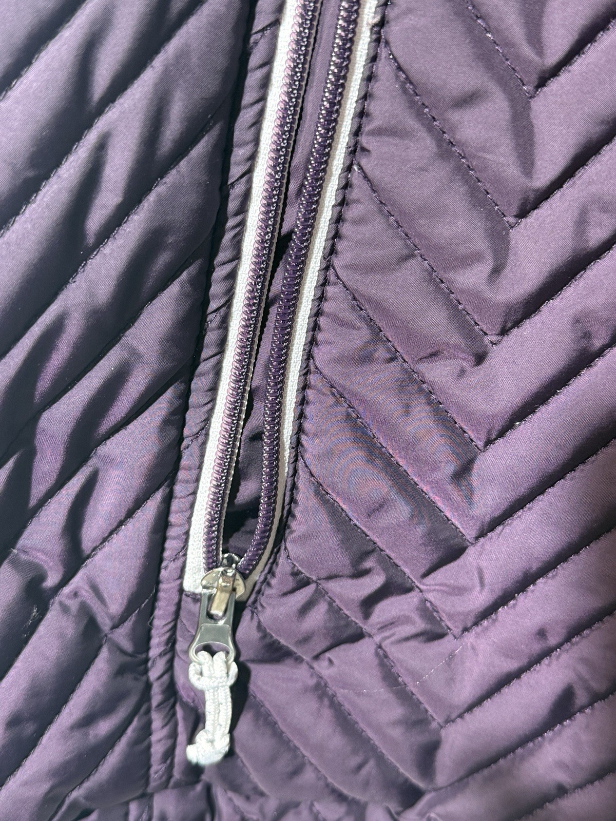 Free Country Purple White Reversible Vest Jacket Women’s XXL
