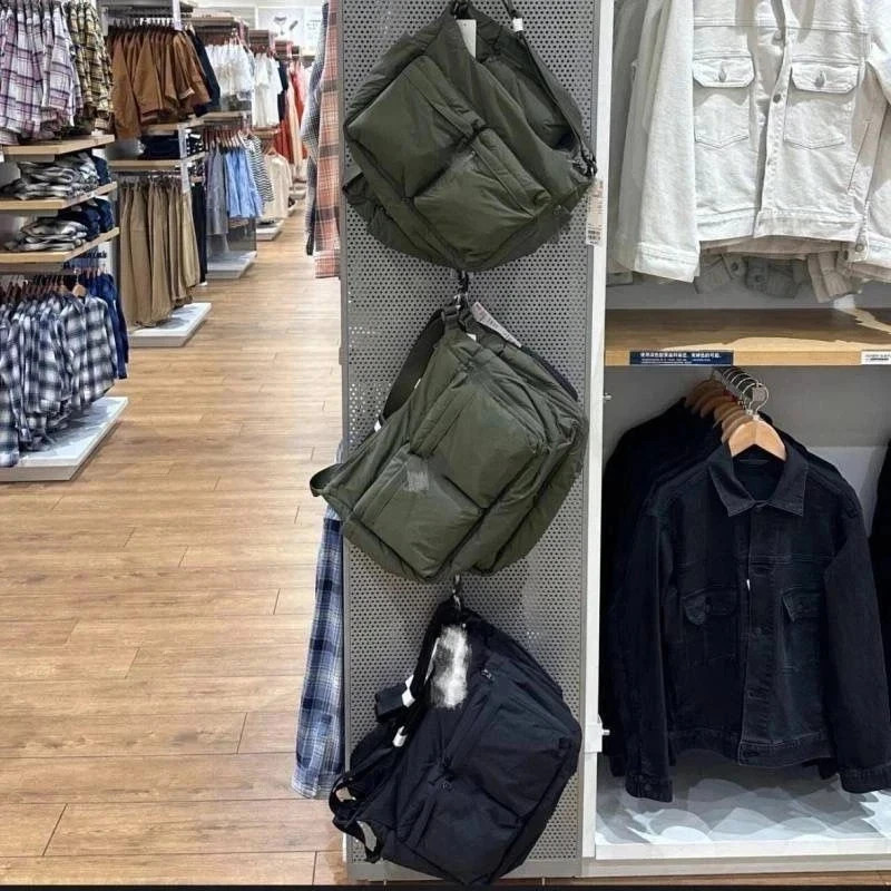UNIQLO Casual Multi-pocket Messenger Bag Men Women Shoulder Bag Travel Sport Bag