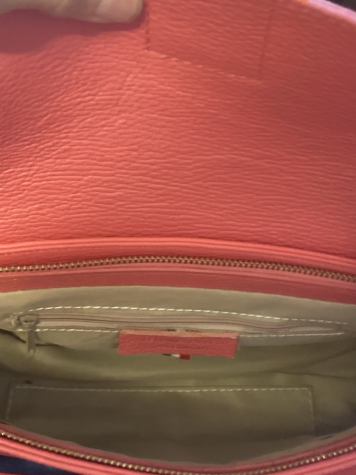 Genuine leather handbag made in italy