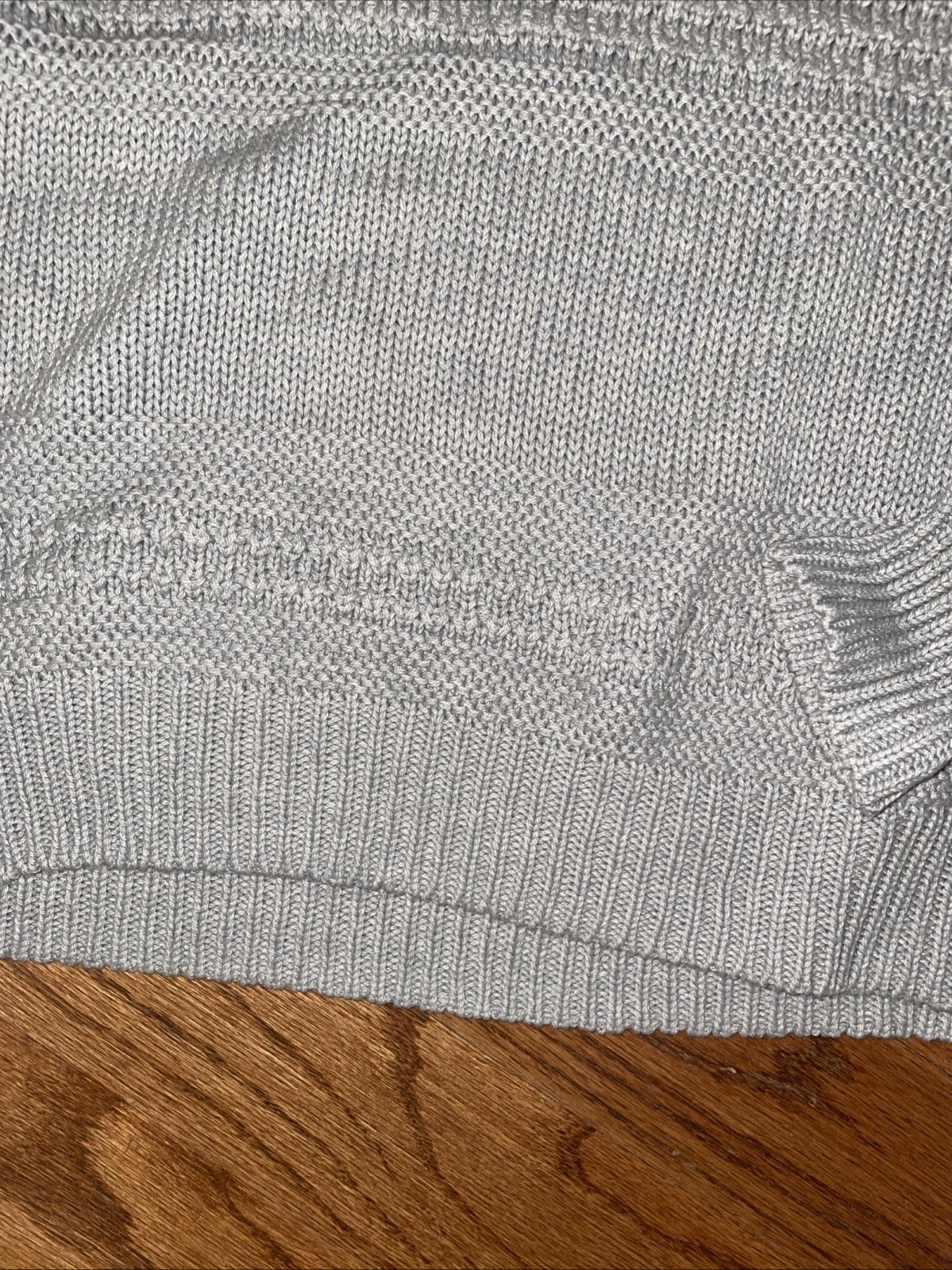 Universal Thread Cotton Acrylic Blend Gray Sweater Size Large Cottage Core