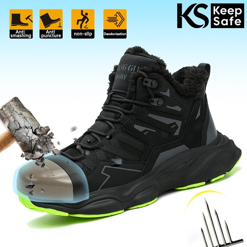 New Botas De Trabajo Para Hombre Mens Safety Shoes Steel Toe Work Sneakers