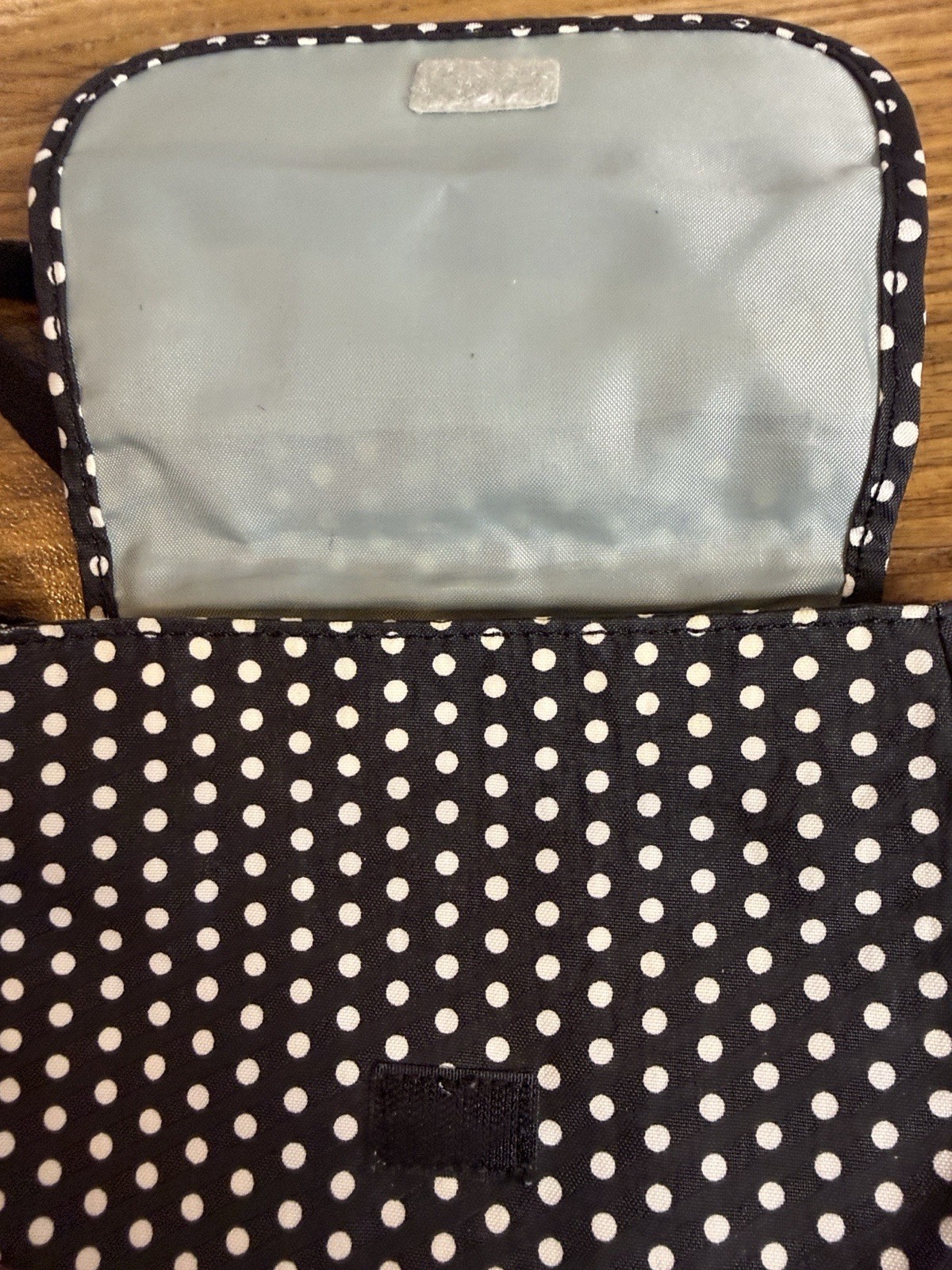 Kipling Sabian Mini Crossbody Bag – Black & White Polka Dot Nylon Shoulder Bag