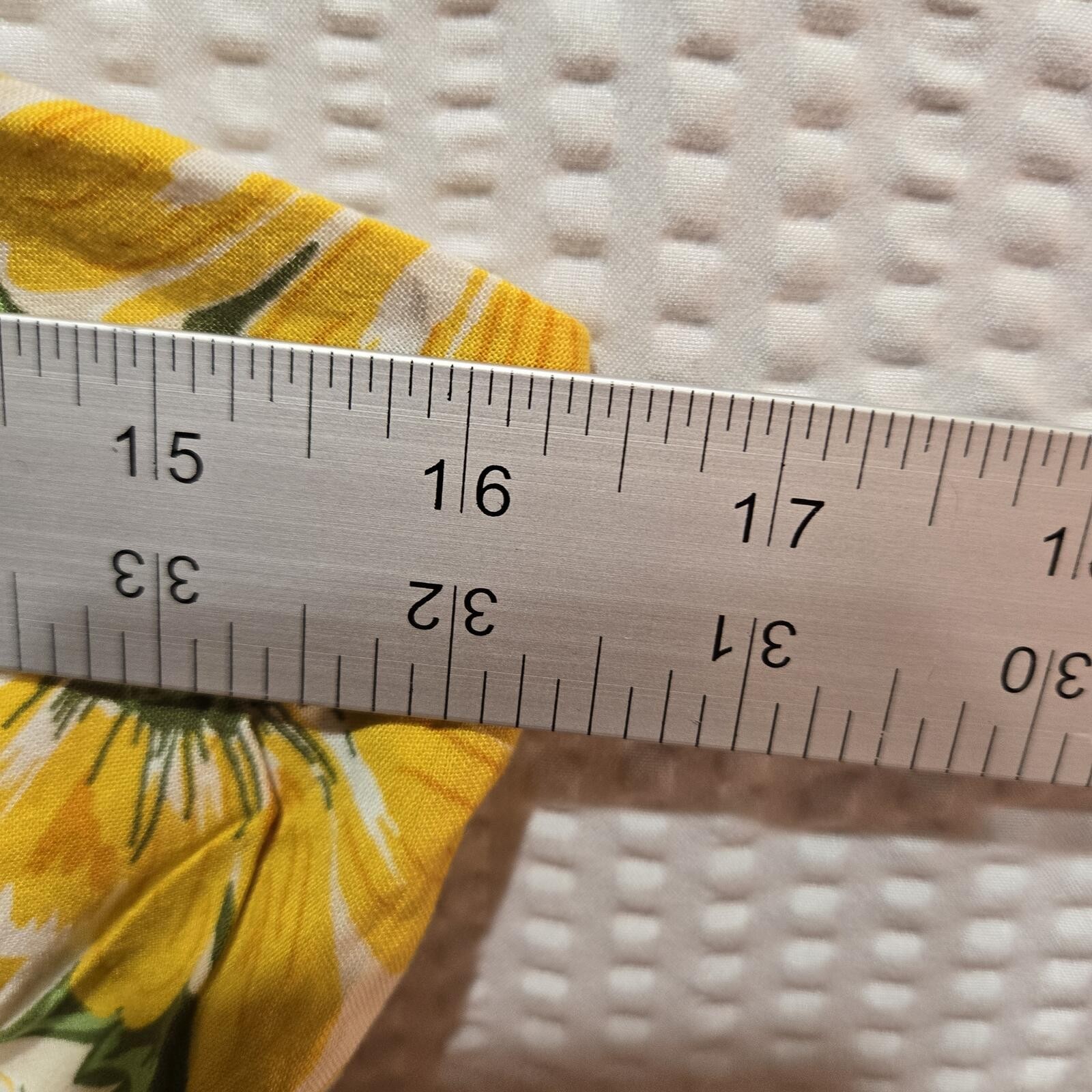 A.U.W. Sunflower Tiered Mini Dress Large Yellow Boho Cottagecore Sun Dress L
