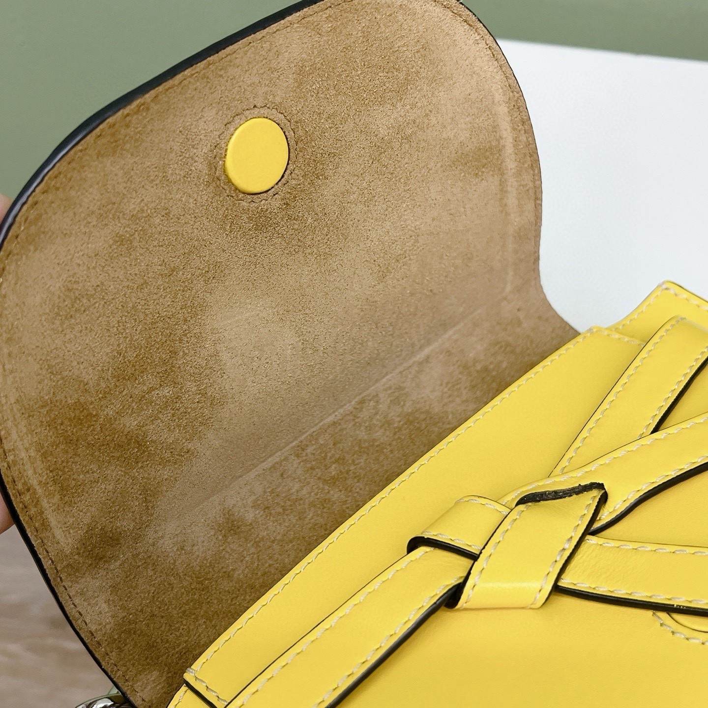 Loewe Pre-Owned Authentic Saddle Bag Yellow 19*13*9 Free Tracked Shipping