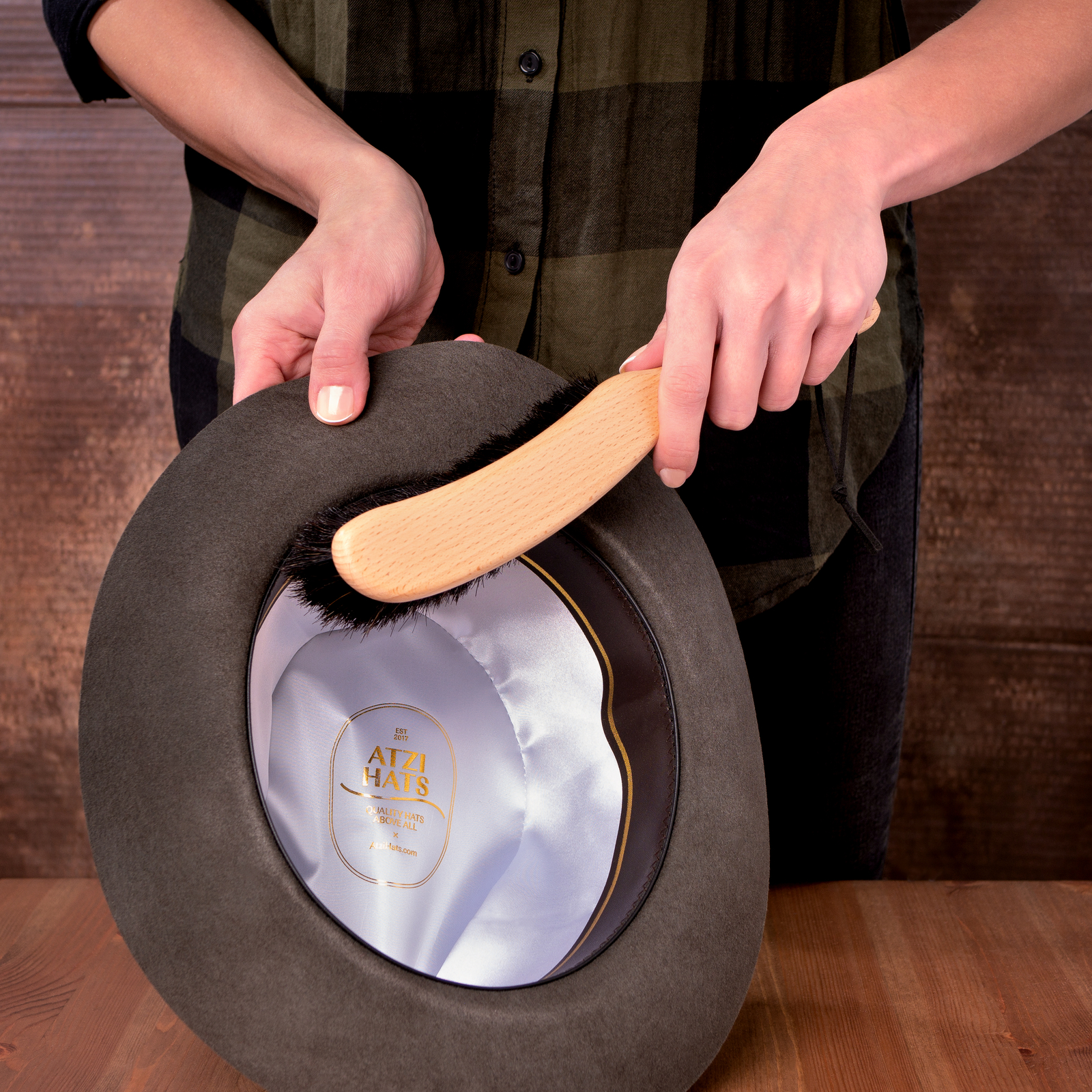 3 Piece Hat Care Kit Lint Remover, Hat Organizer/Hanger and Hat Brush