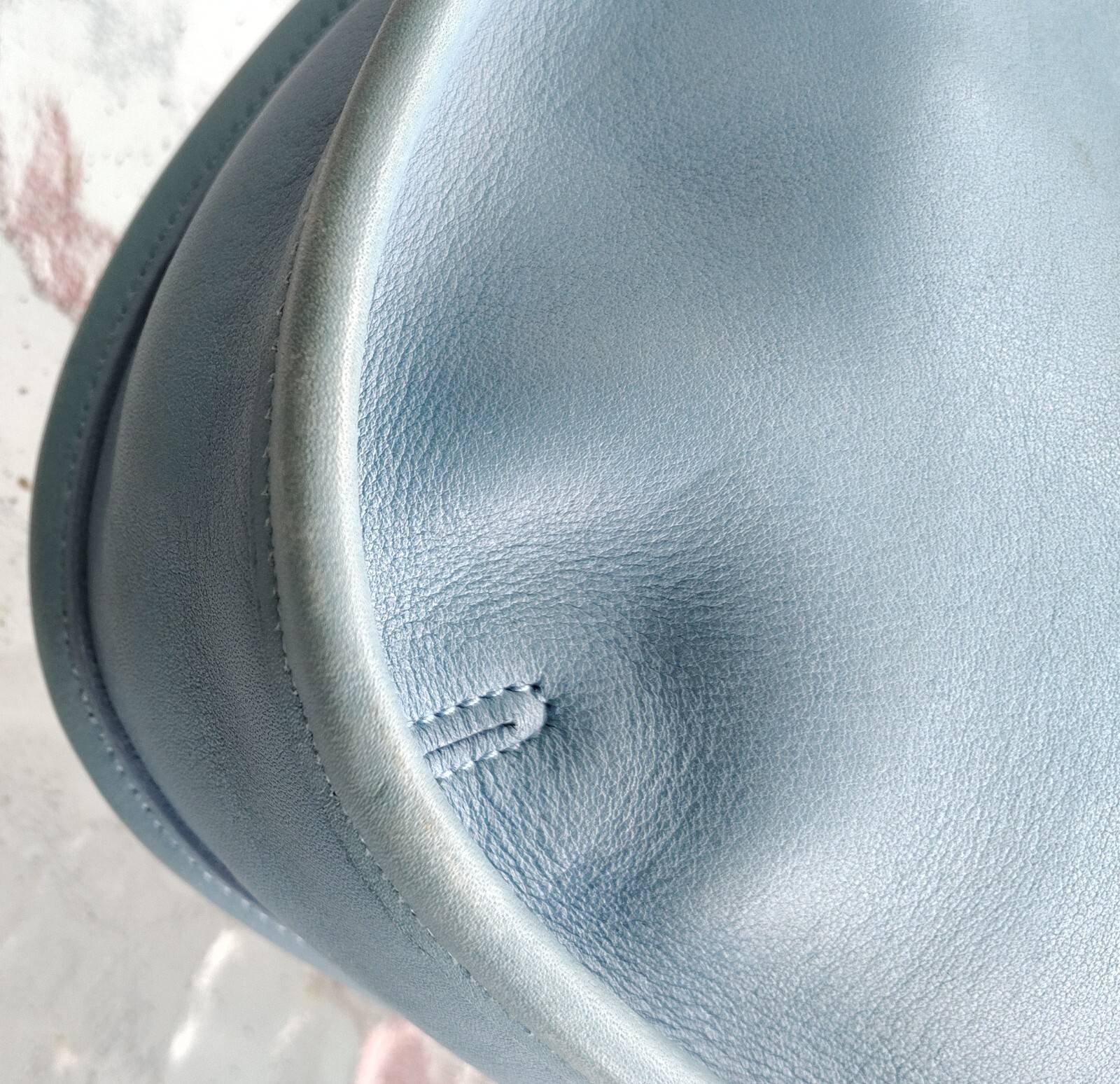 Coach RARE MINI 9027 Sky Blue Leather Ergo Shoulder Bag