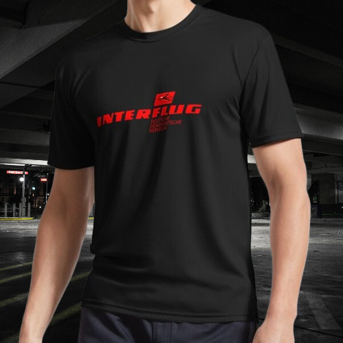 Interflug Logo Active T-Shirt Funny Size S to 5XL