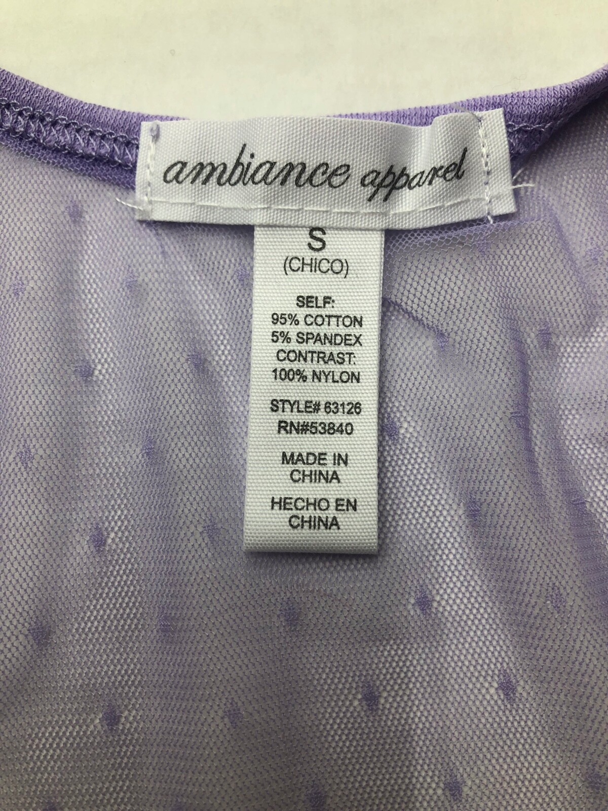Ambiance Apparel lavender Tank Top