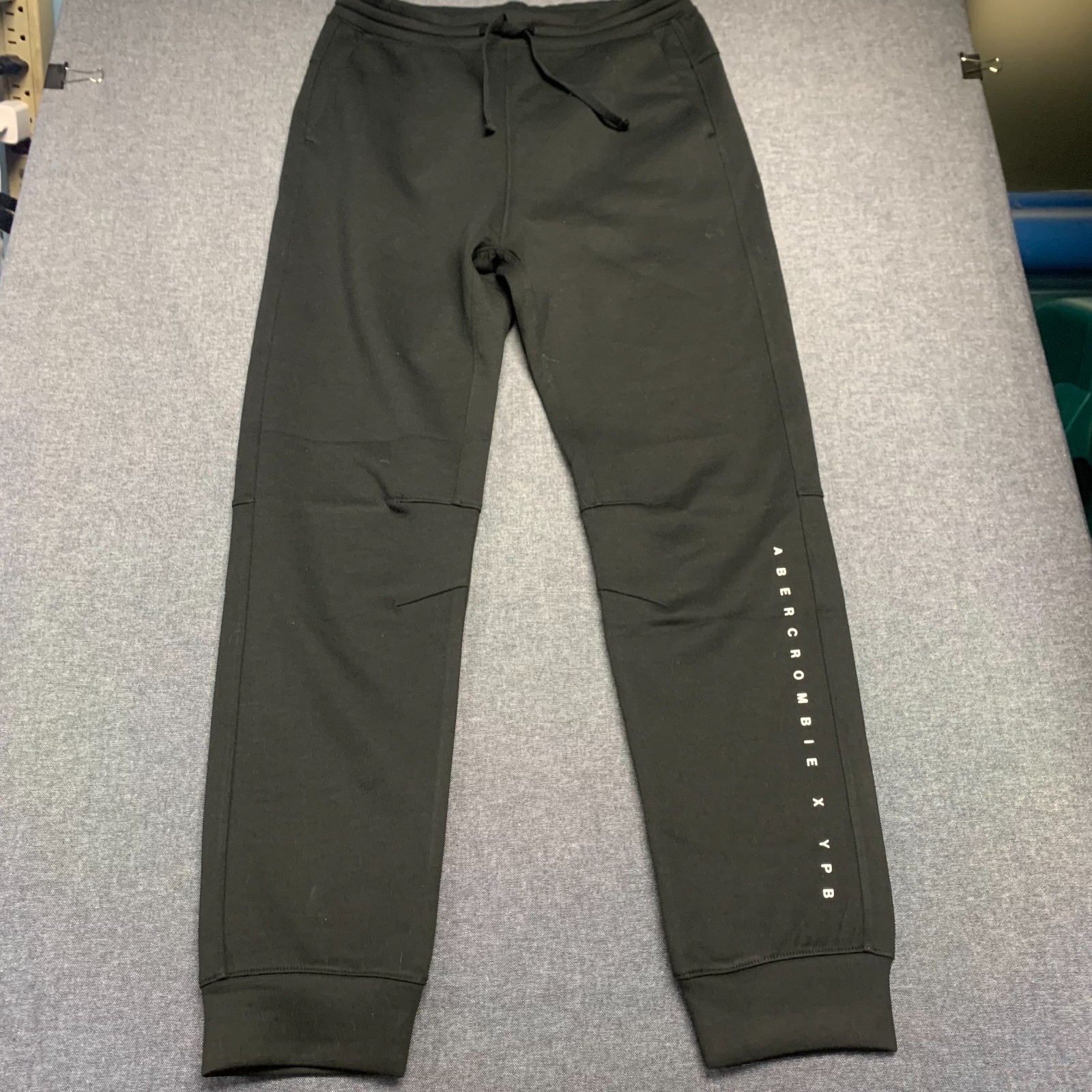 Abercrombie Kids Unisex Youth Joggers Size 15/16 Black Sweatpant Active Athletic