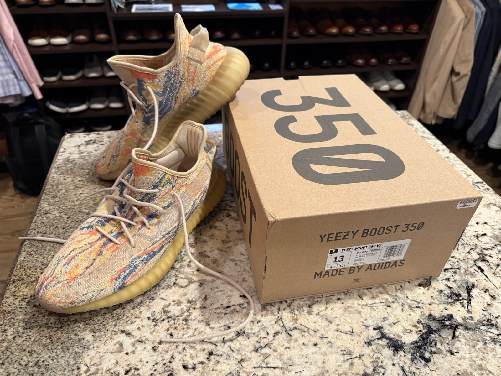 adidas Yeezy Boost 350 V2 MX OAT GW3773 Men’s Low Top Multicolor Sneaker