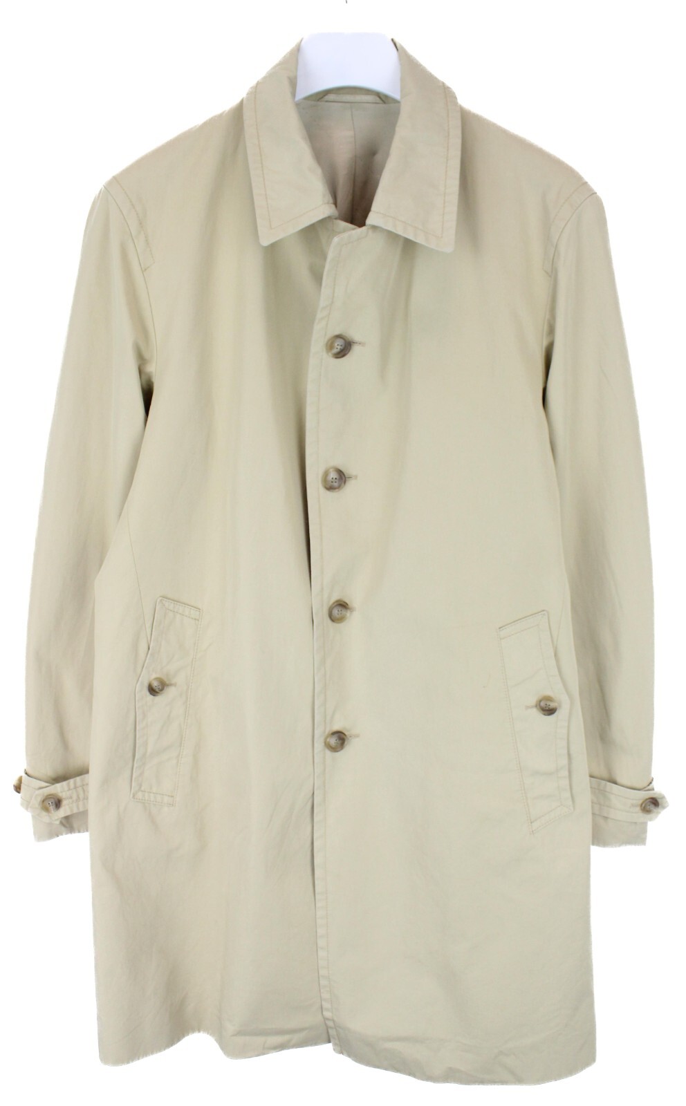 HUGO BOSS Frenn Coat Men’s EU 50 Inner Pockets Lined Button Up Trench coat