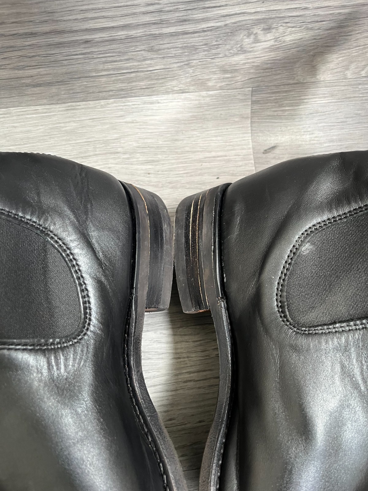 R.M williams comfort craftsman black leather chelsea boots uk 8.5G