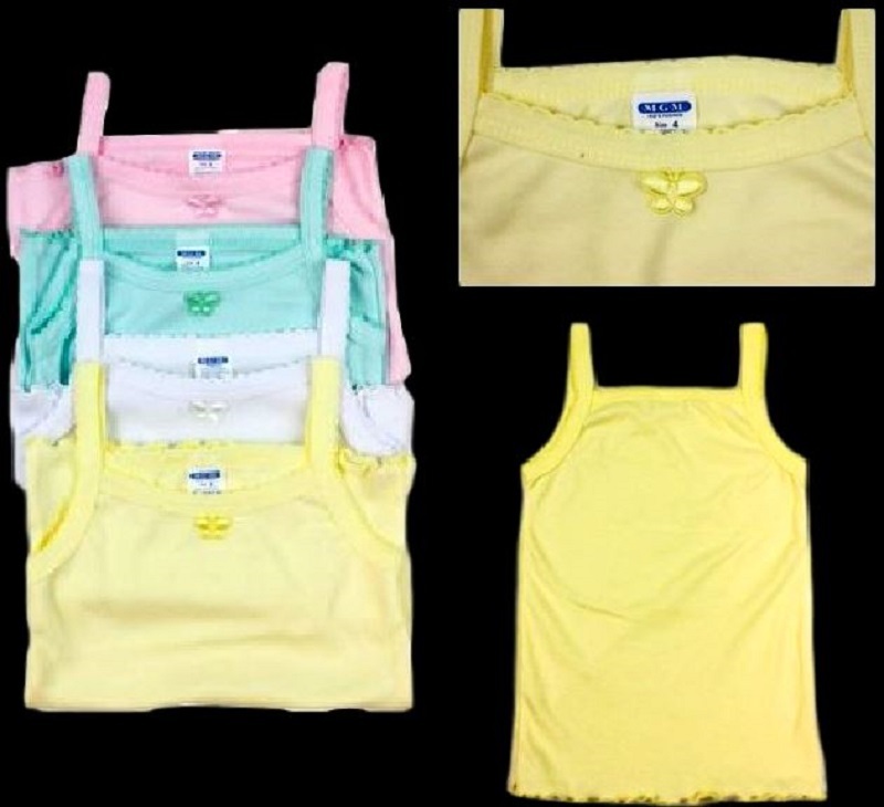 Stylish and Practical: 4-Pack Girls’ Spaghetti Strap Tank Tops in Sizes 1-12!