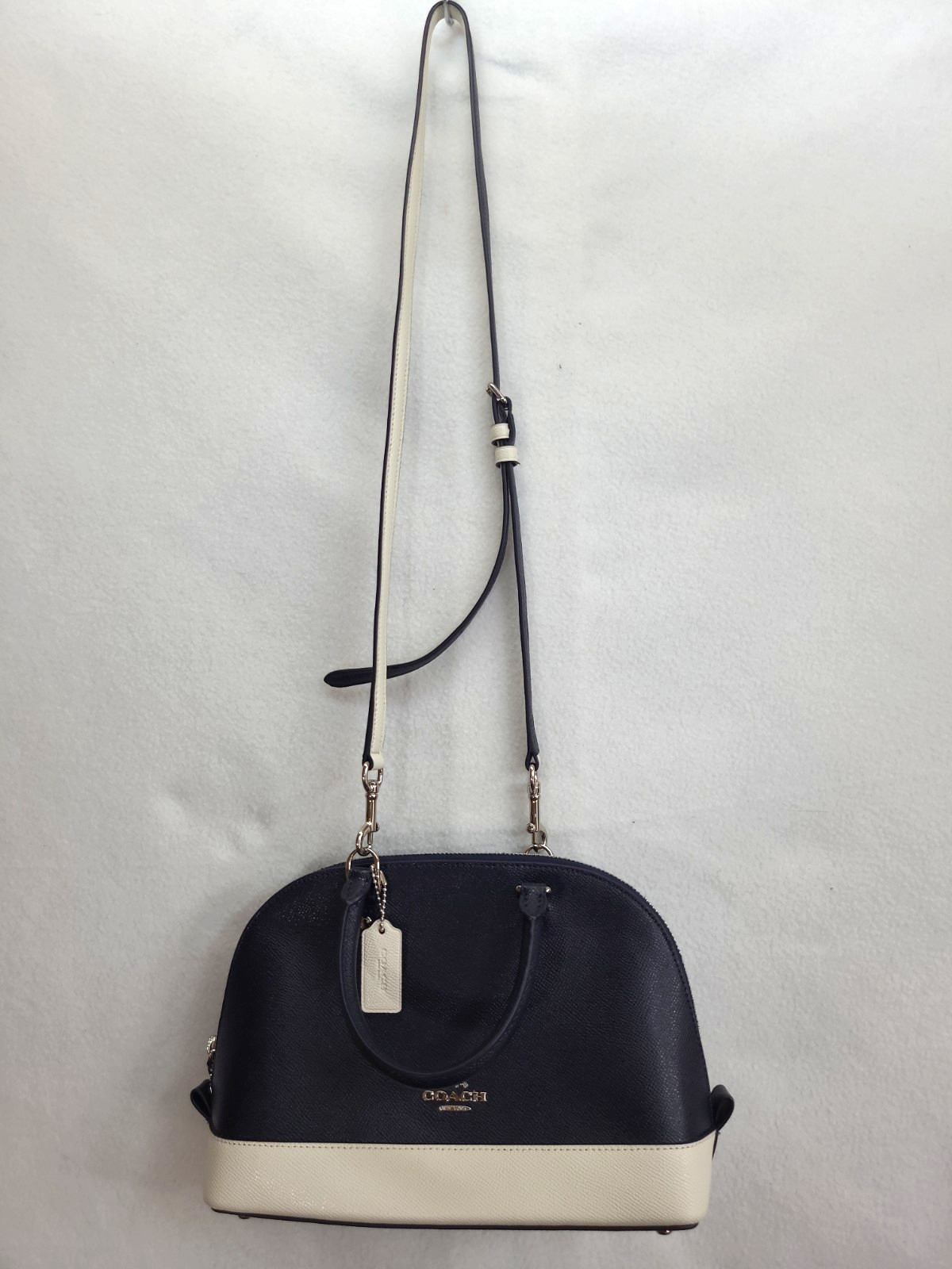Coach Colorblock Mini Sierra Satchel – Midnight Navy Chalk – F24589 EUC