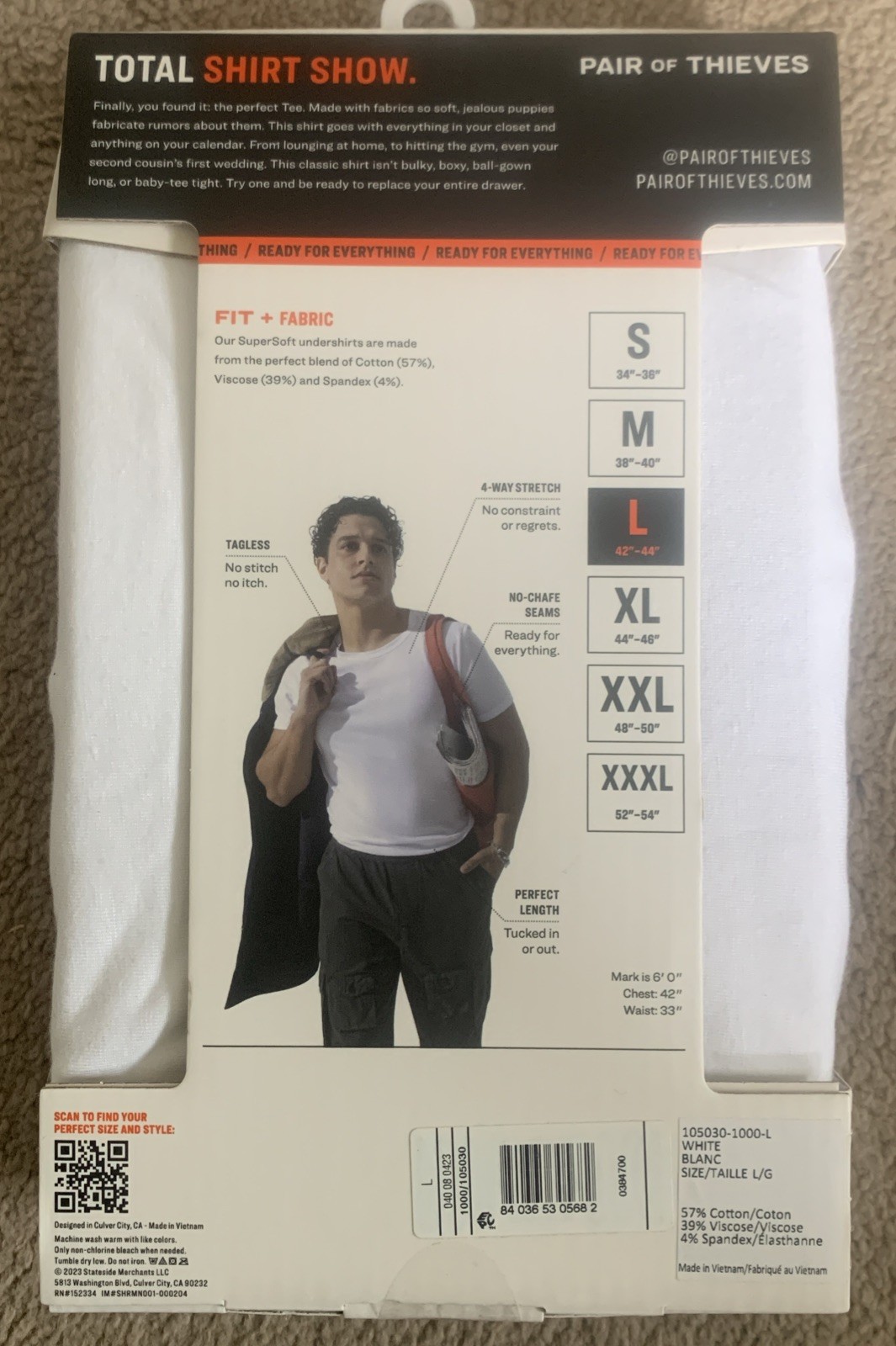2 Pair Of Thieves Classic Tee Super Soft – Size Large