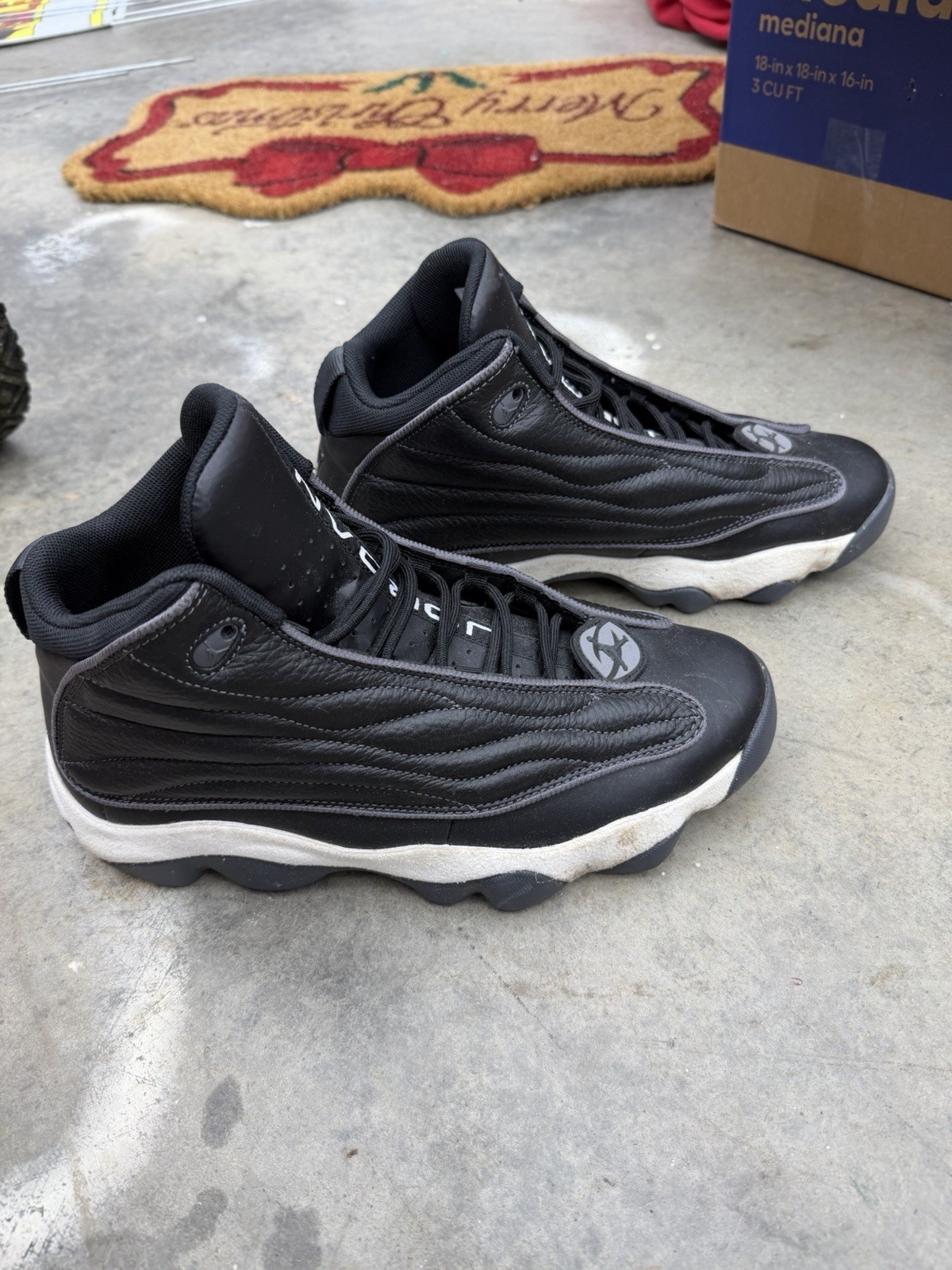 Jordan Pro Strong GS Black/White Mid Top Basketball Shoes US 11